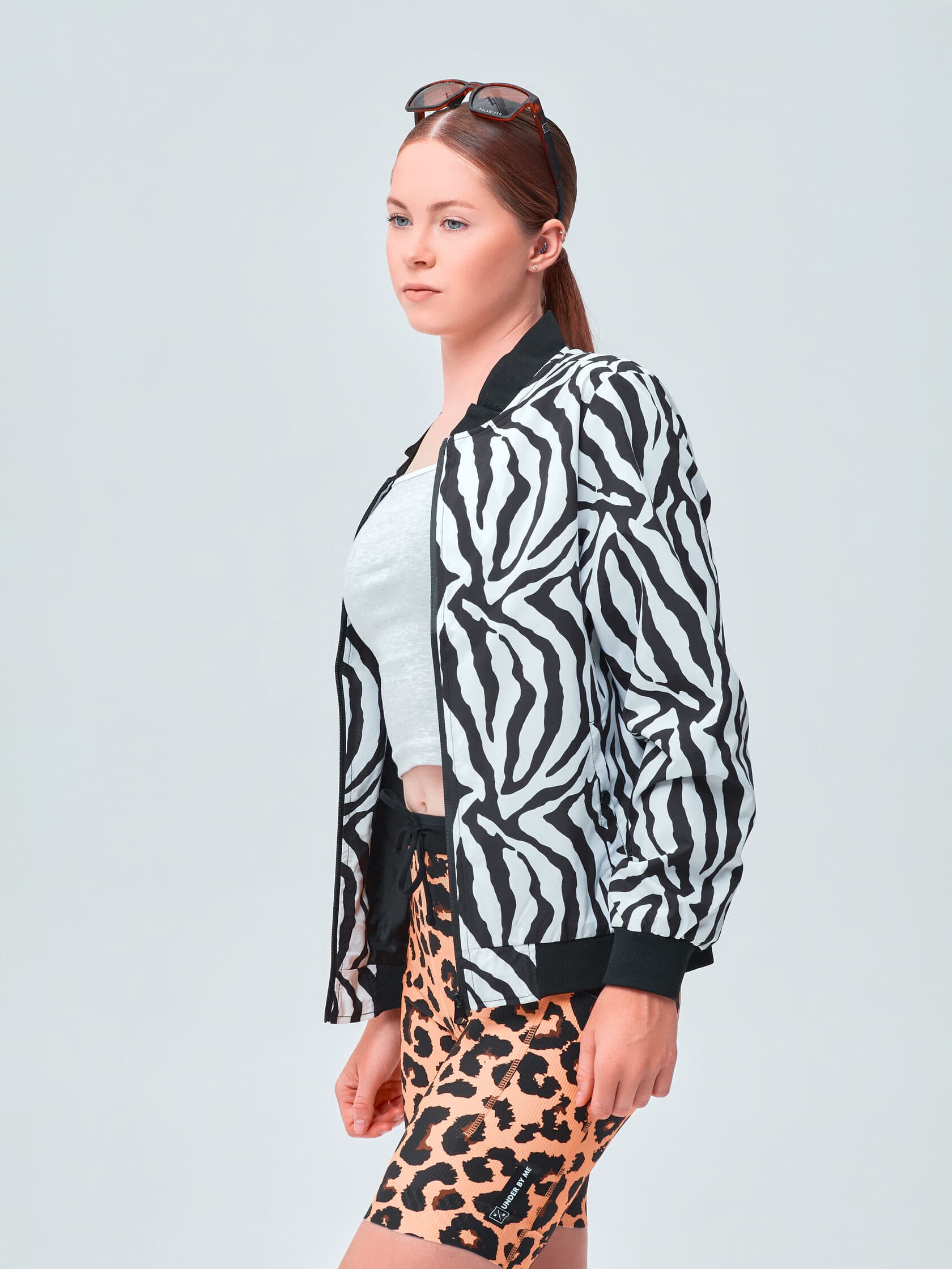 Бомбер UNDER BY ME Zebra унисекс 7