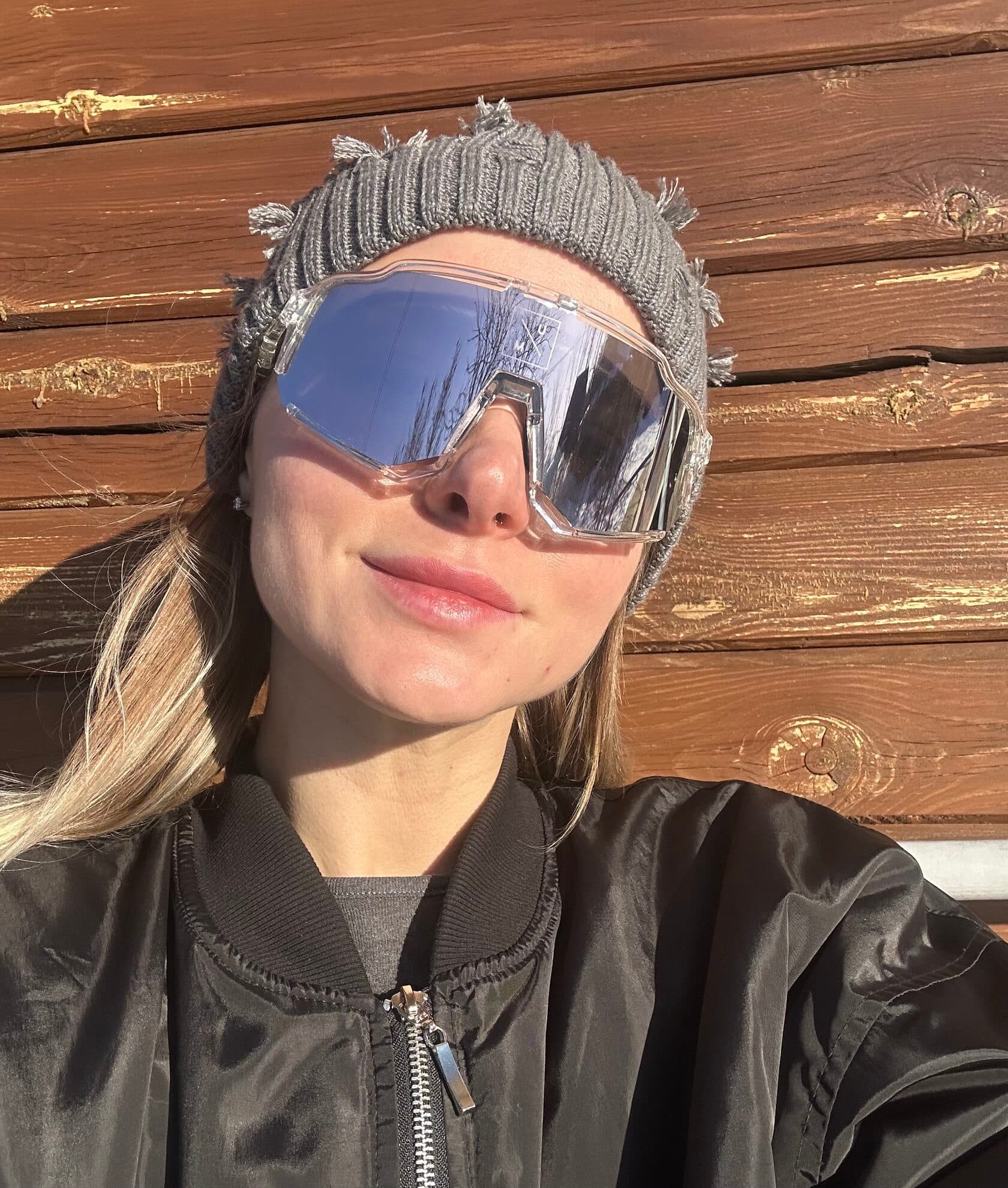 Солнцезащитные спортивные очки UNDER BY ME Aerospace transparent Rose Gold 9