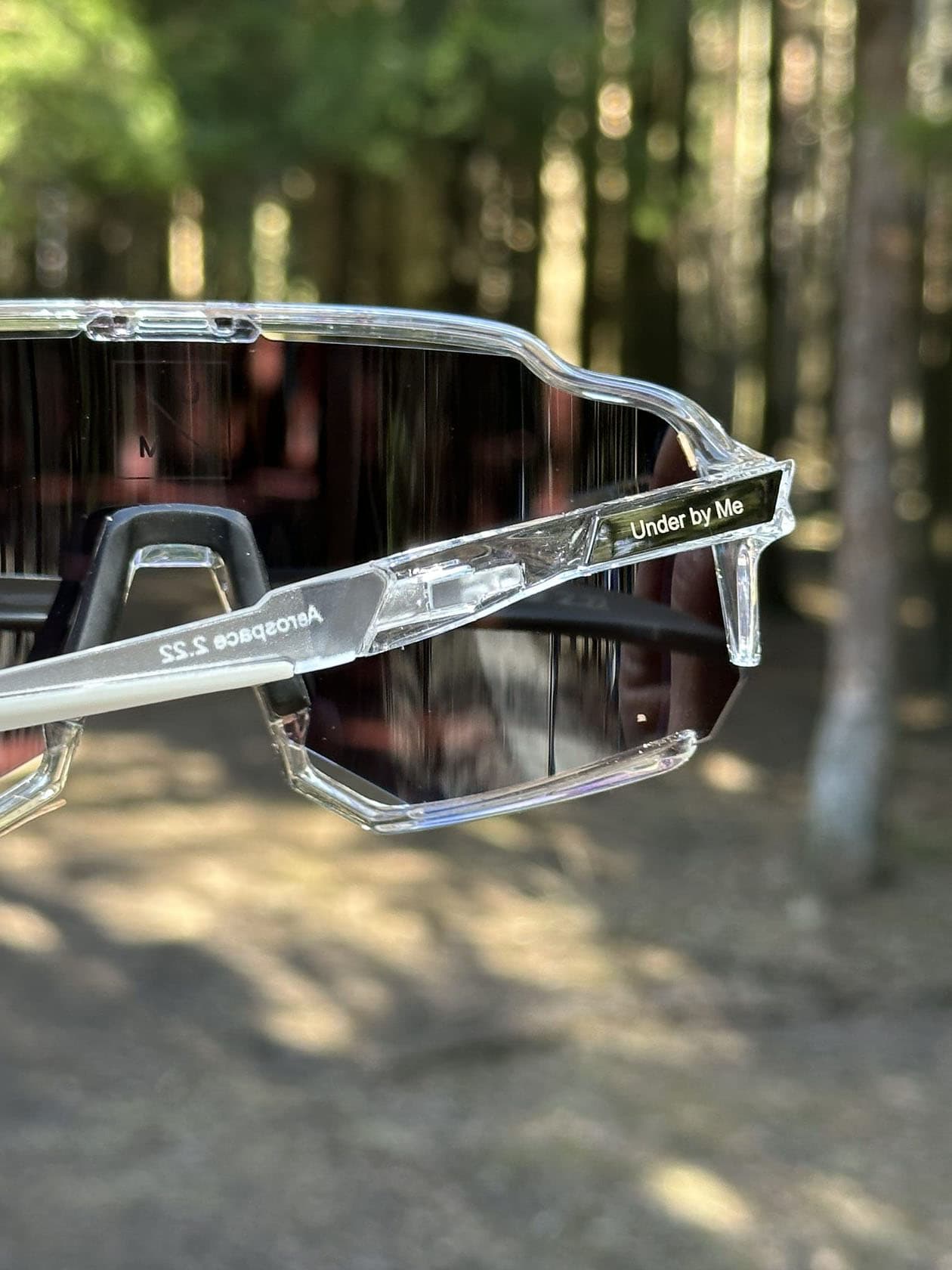 Солнцезащитные спортивные очки UNDER BY ME Aerospace transparent photochrom Blue 19