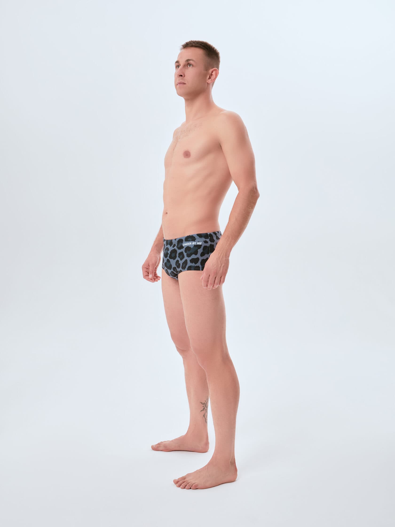 Плавки спортивные UNDER BY ME Grey Leo