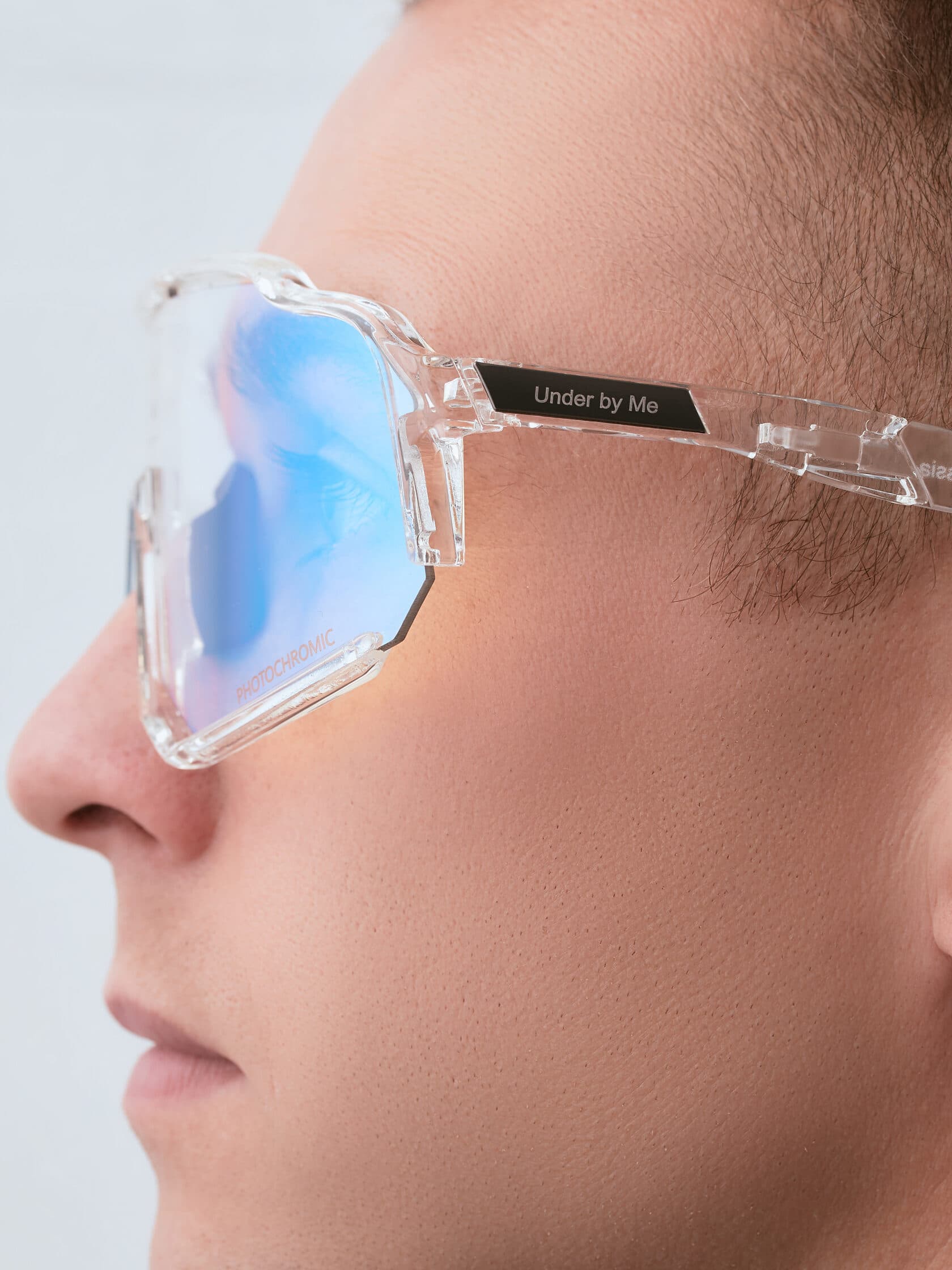 Солнцезащитные спортивные очки UNDER BY ME Aerospace transparent photochrom Blue 8