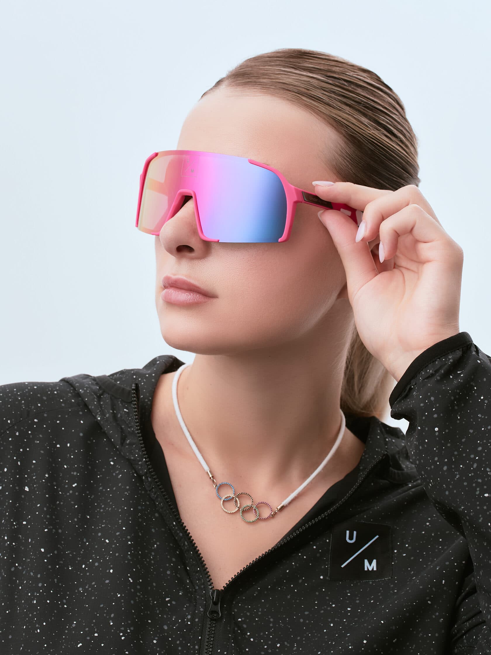 Солнцезащитные спортивные очки UNDER BY ME Double Pink 7