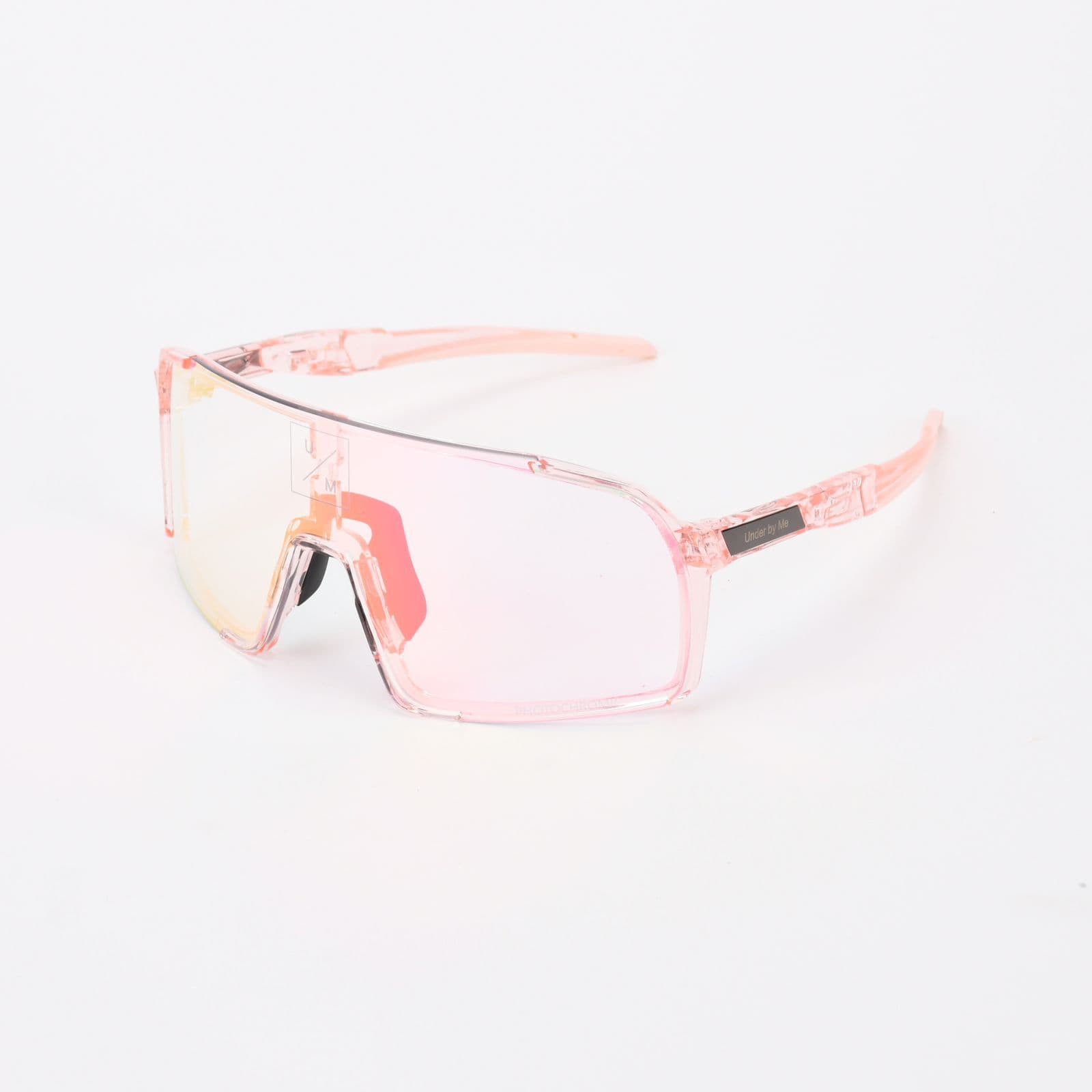 Солнцезащитные спортивные очки UNDER BY ME transparent photochromic double Pink