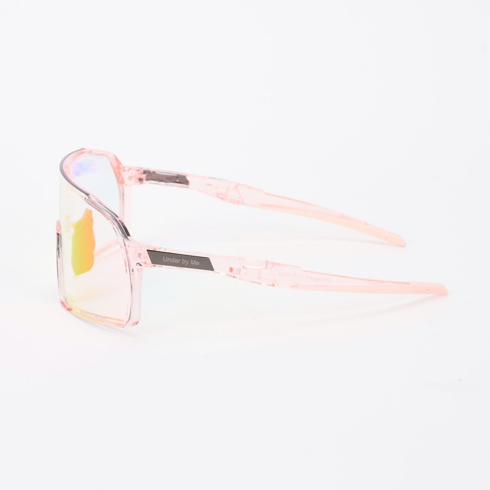 Солнцезащитные спортивные очки UNDER BY ME transparent photochromic double Pink 3