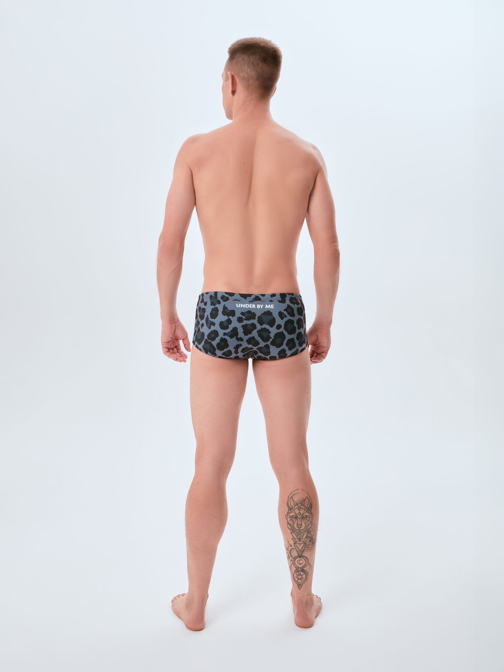Плавки спортивные UNDER BY ME Grey Leo 2