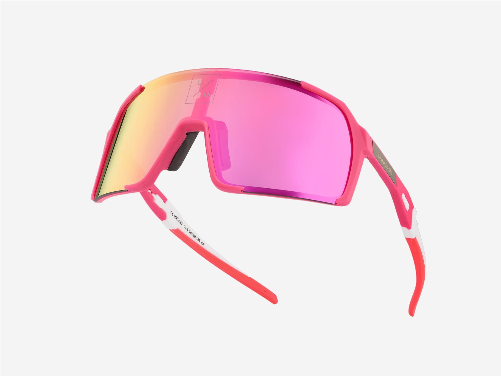 Солнцезащитные спортивные очки UNDER BY ME Double Pink 2
