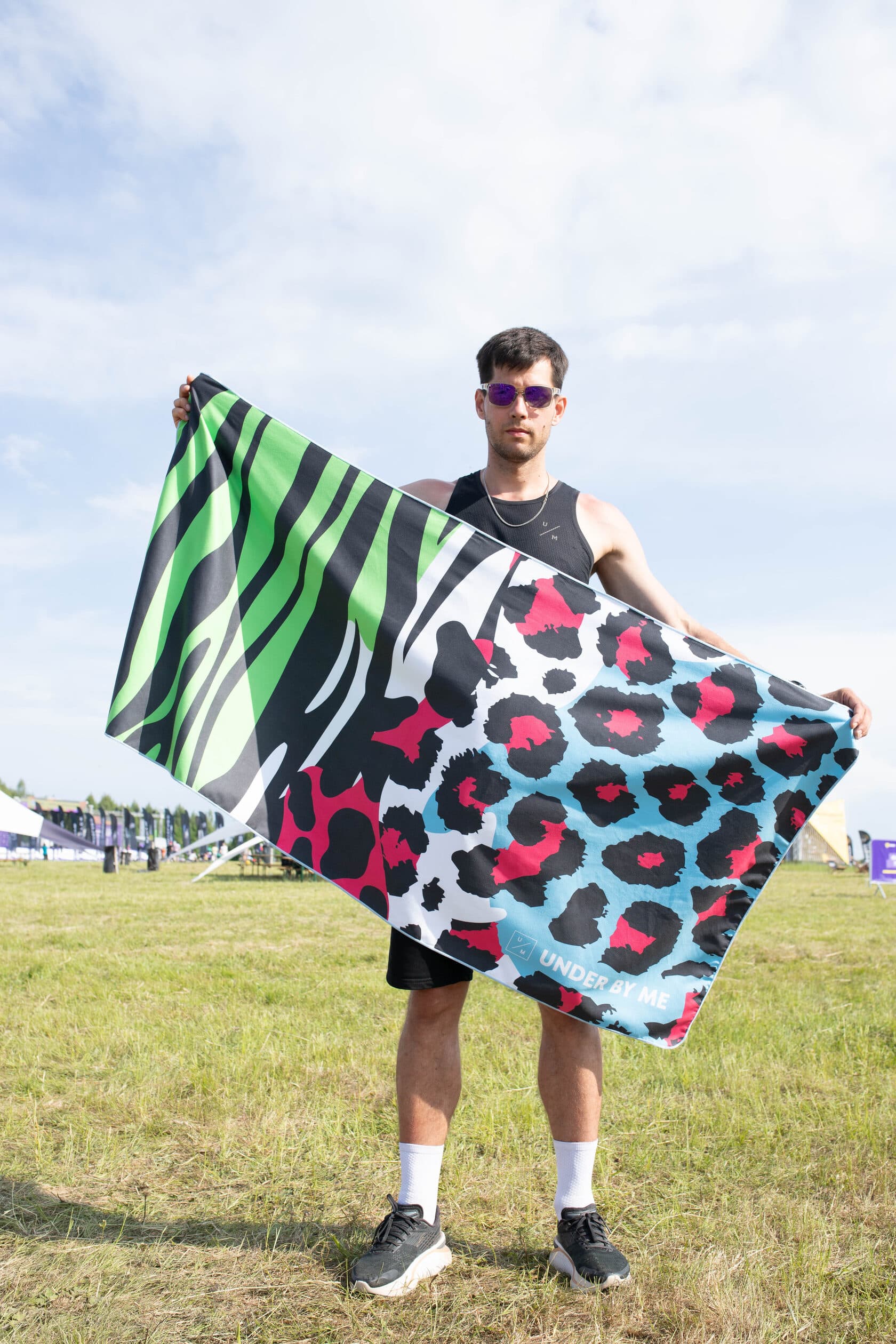 Быстросохнущее спортивное полотенце для тренировок UNDER BY ME Multicolor 9