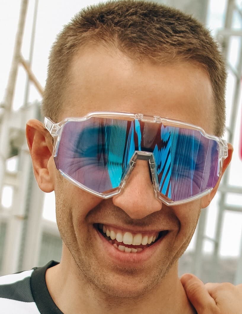 Солнцезащитные спортивные очки UNDER BY ME Aerospace transparent photochrom Blue 17