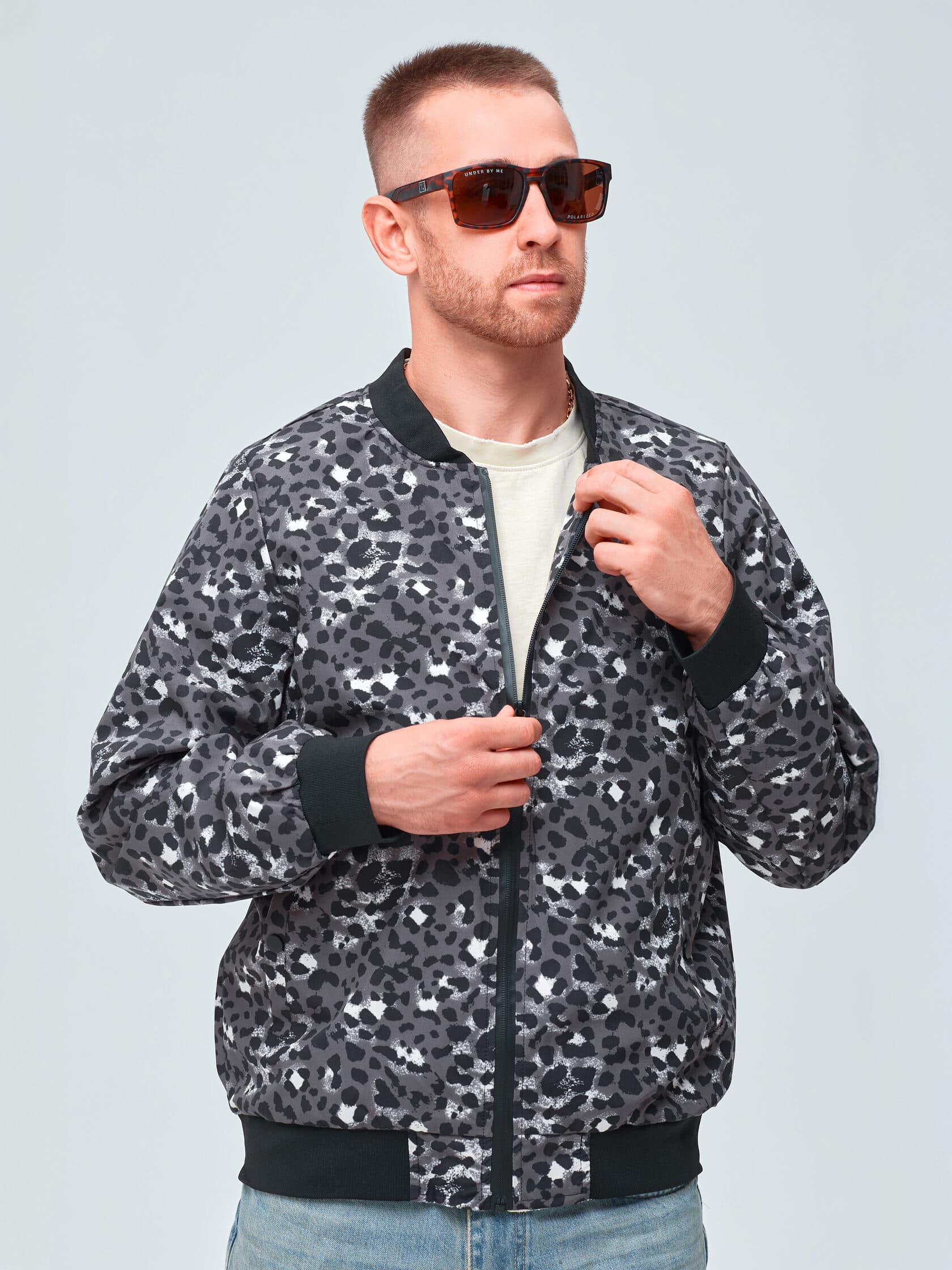 Бомбер UNDER BY ME Grey Leo унисекс 12