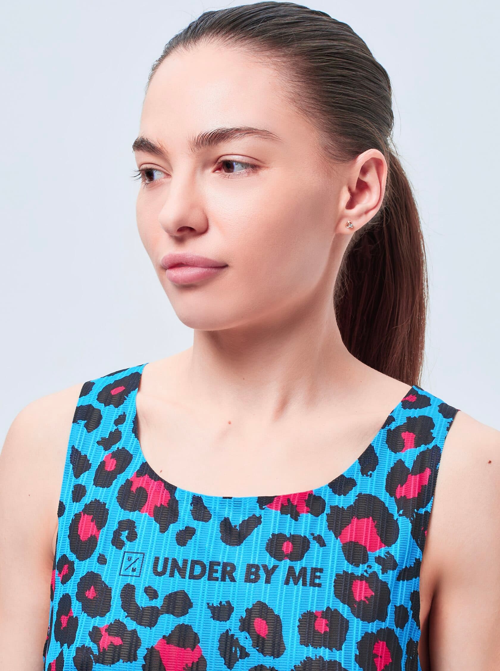 Майка UNDER BY ME Olympic Blue Leo унисекс 11