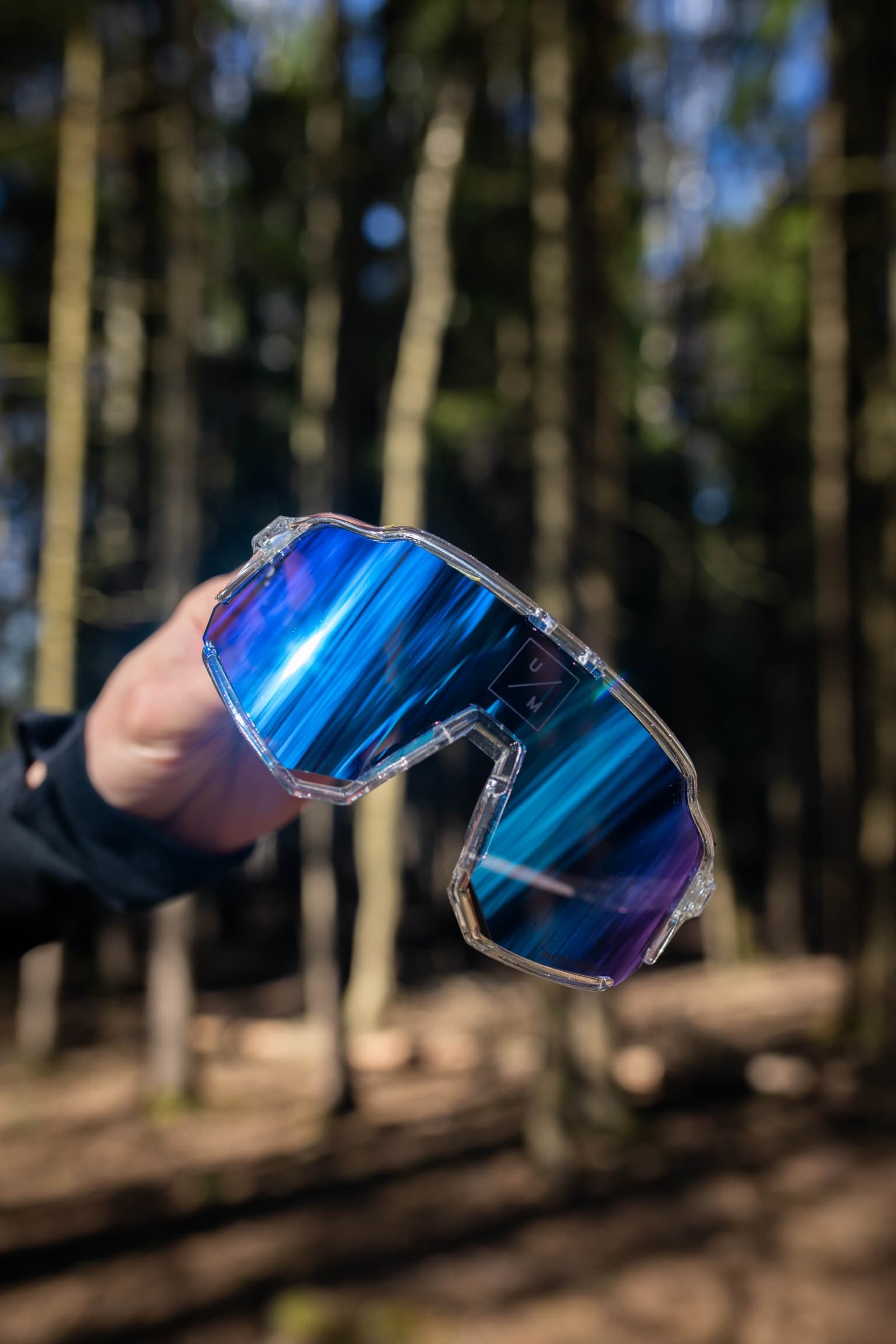 Солнцезащитные спортивные очки UNDER BY ME Aerospace transparent photochrom Blue 18