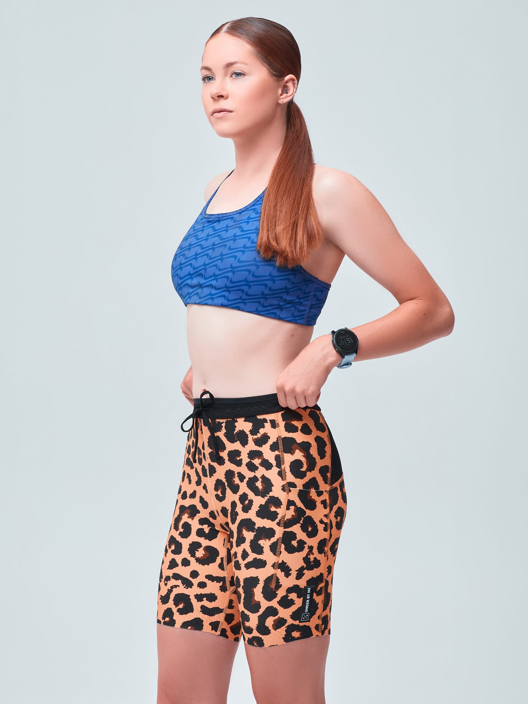 Тайтсы UNDER BY ME Olypmic Leopard унисекс 2