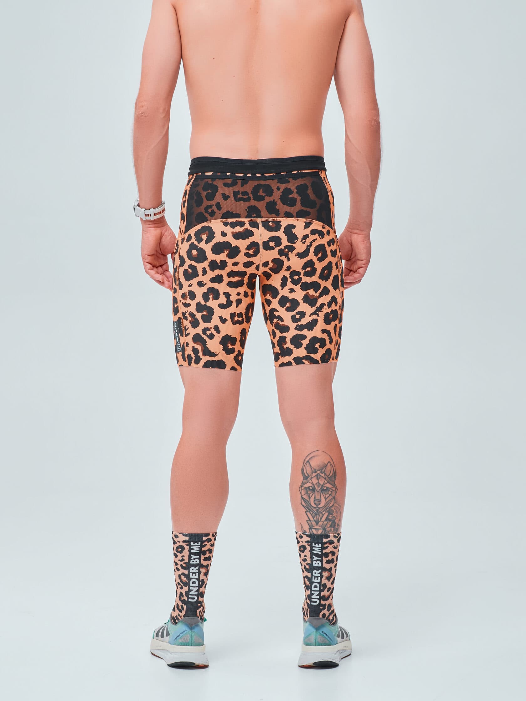 Тайтсы UNDER BY ME Olypmic Leopard унисекс 10