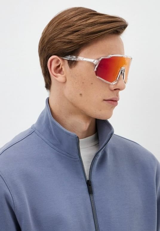 Солнцезащитные спортивные очки UNDER BY ME Aerospace transparent Red 6