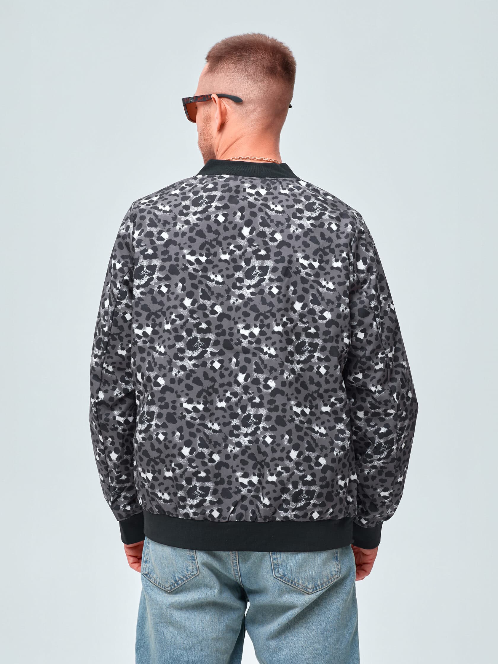 Бомбер UNDER BY ME Grey Leo унисекс 8