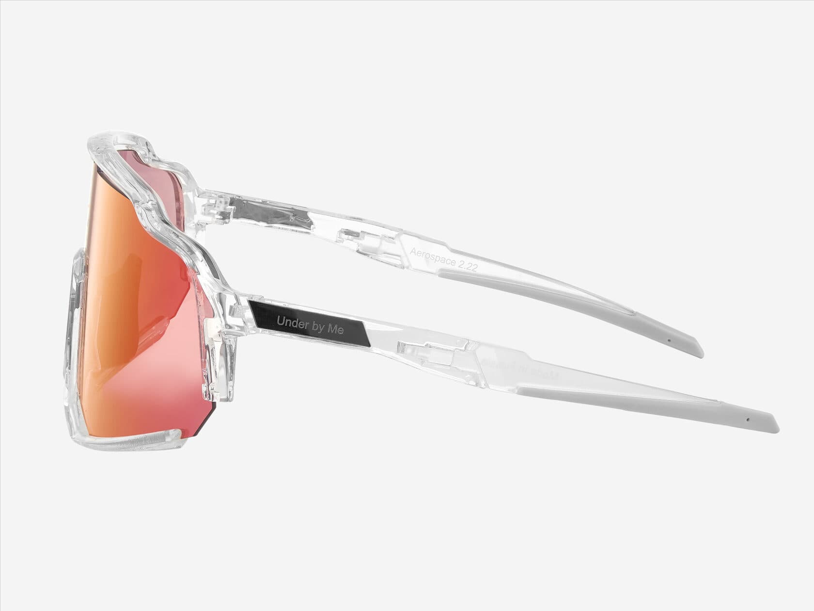 Солнцезащитные спортивные очки UNDER BY ME Aerospace transparent Red 4