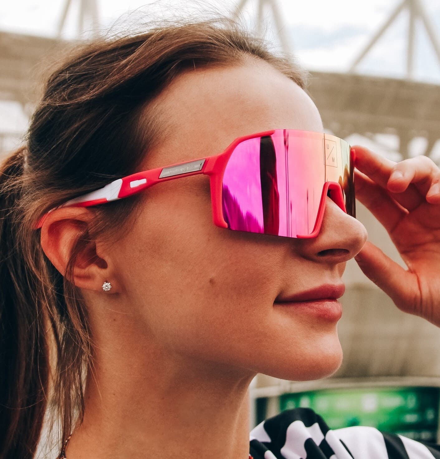 Солнцезащитные спортивные очки UNDER BY ME Double Pink 10