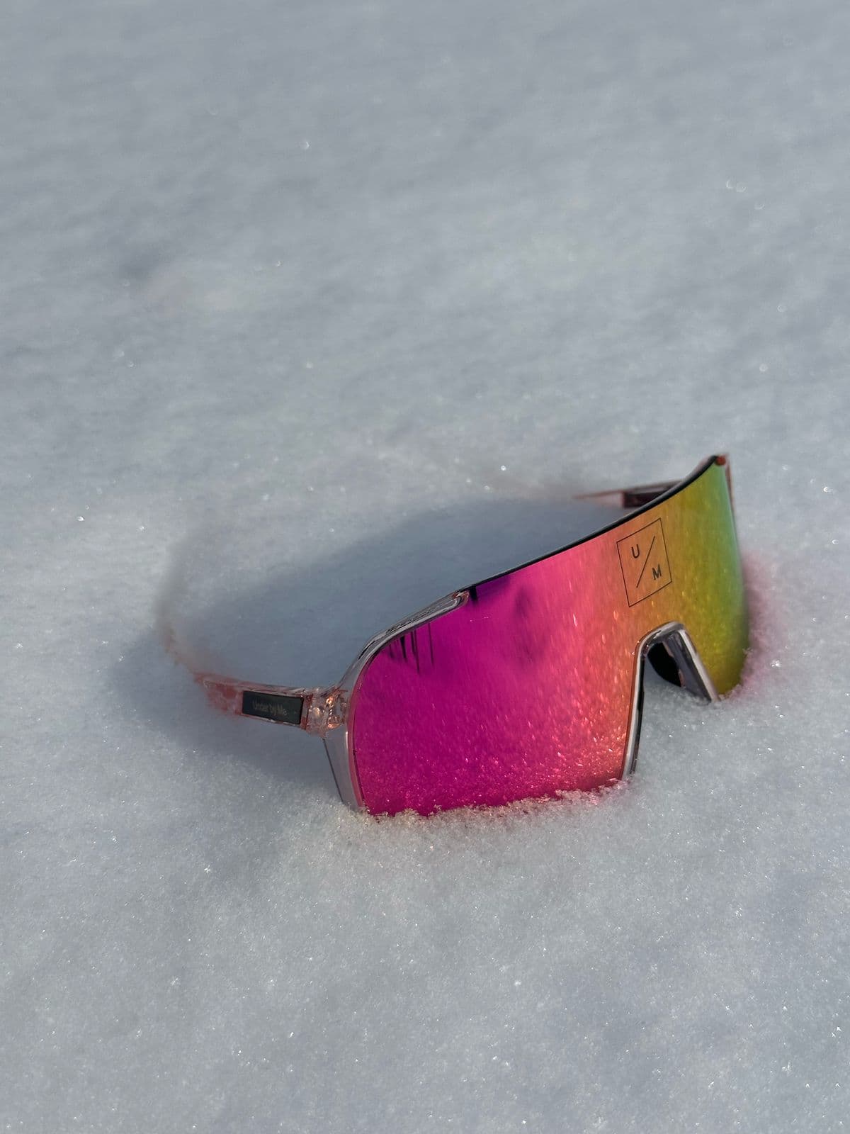 Солнцезащитные спортивные очки UNDER BY ME transparent photochromic double Pink 14