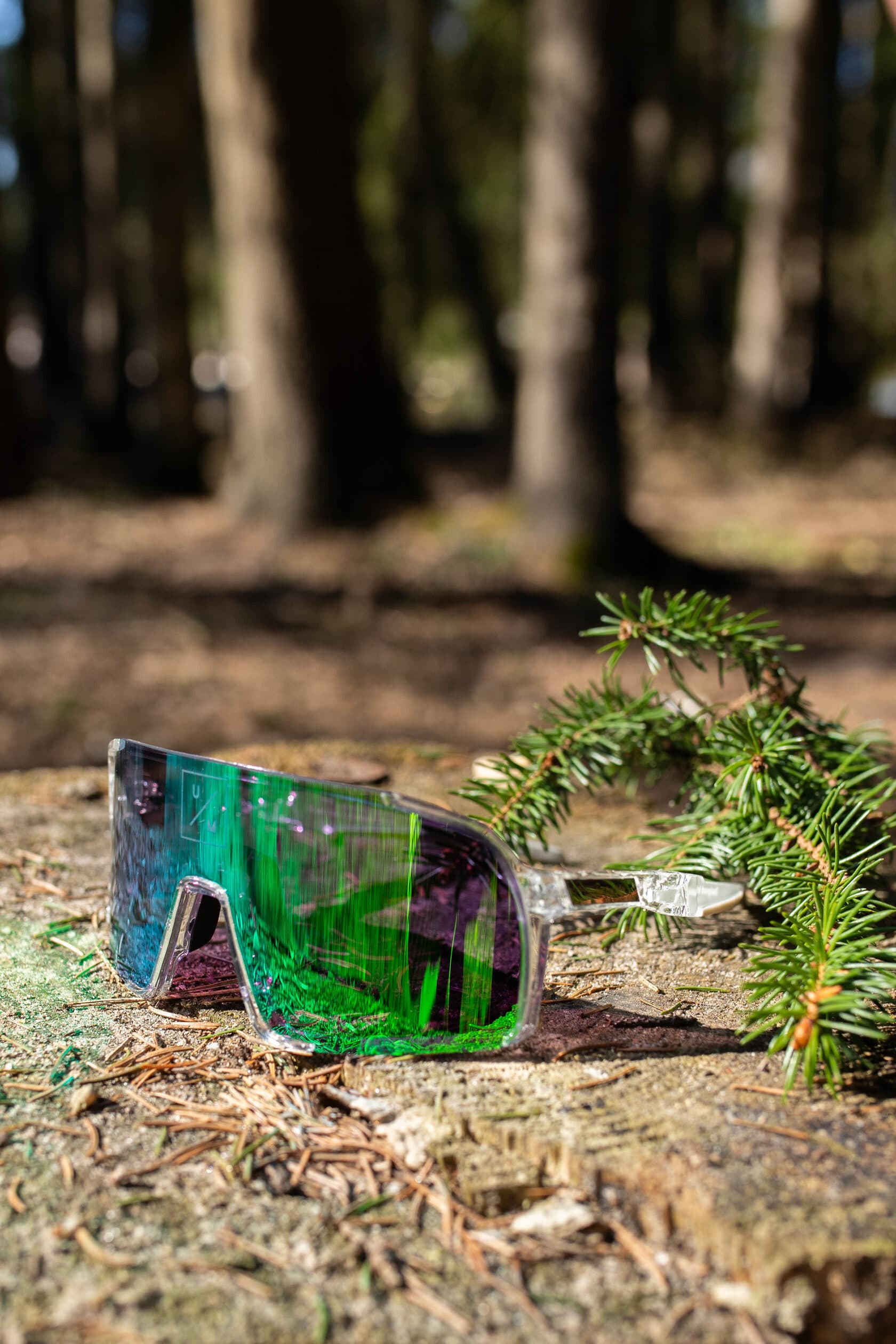 Солнцезащитные спортивные очки UNDER BY ME transparent photochromic Green 11