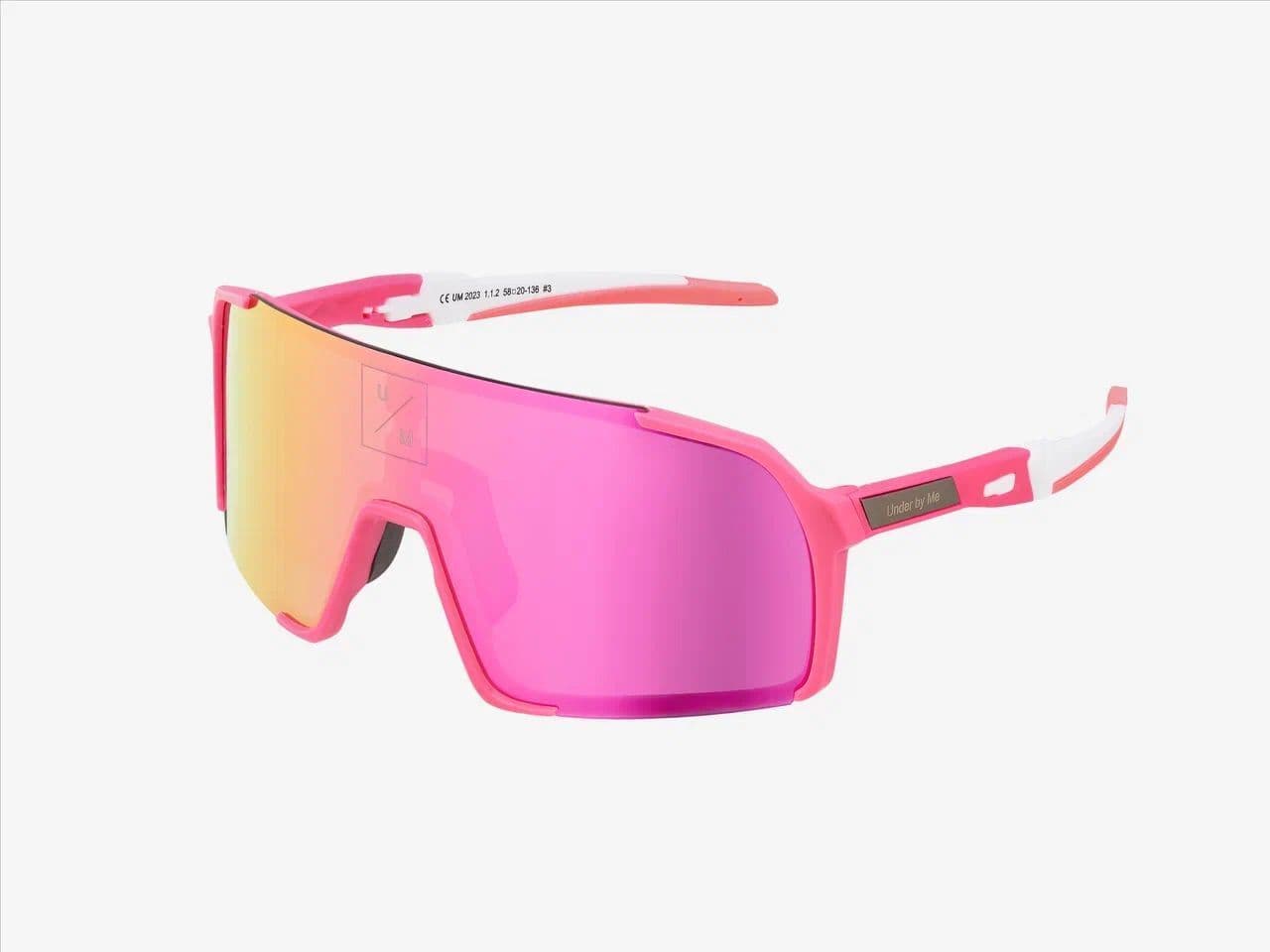 Солнцезащитные спортивные очки UNDER BY ME Double Pink