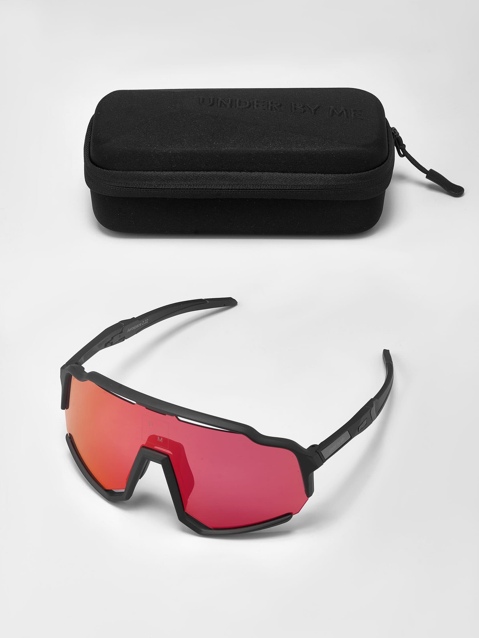 Солнцезащитные спортивные очки UNDER BY ME Aerospace Black&Red 6
