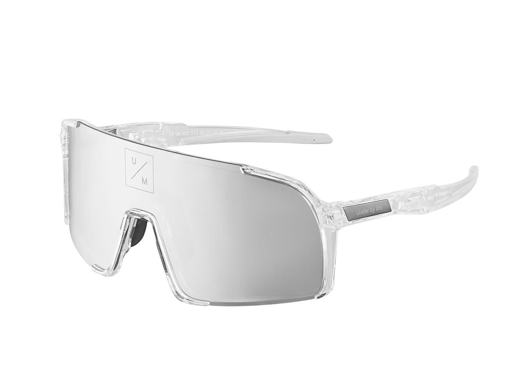 Солнцезащитные спортивные очки UNDER BY ME Silver 2