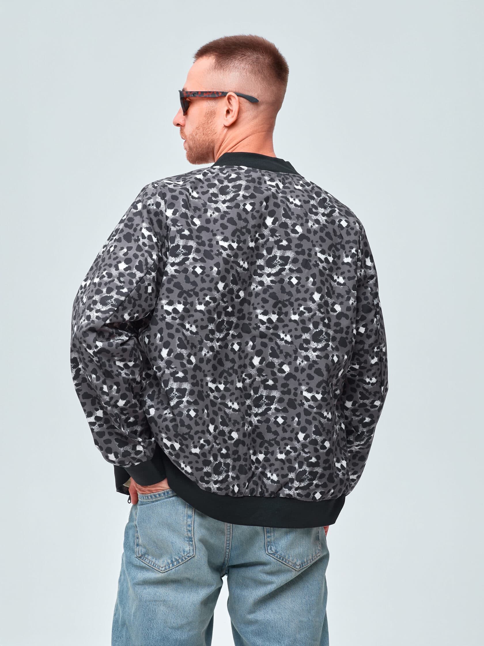 Бомбер UNDER BY ME Grey Leo унисекс 9