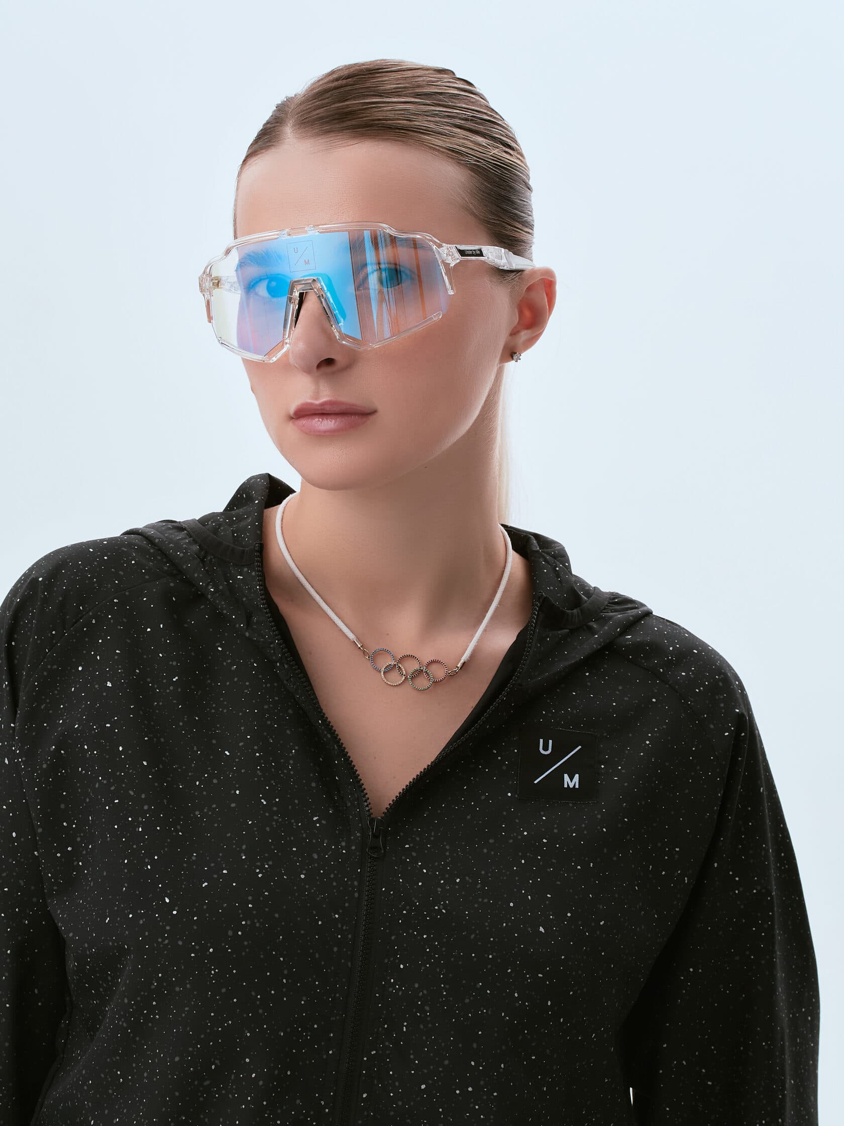 Солнцезащитные спортивные очки UNDER BY ME Aerospace transparent photochrom Blue 13