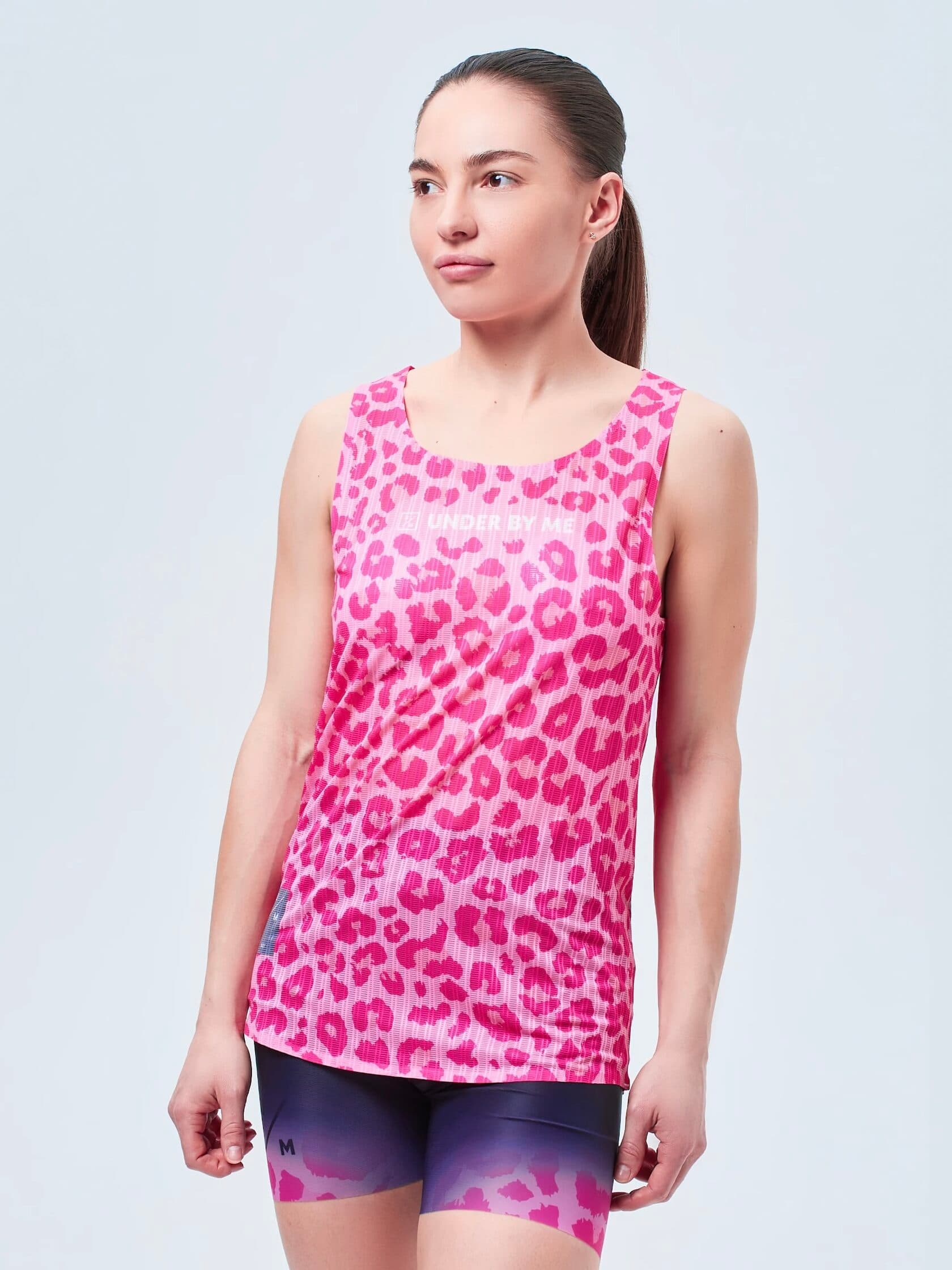 Майка UNDER BY ME Olympic Pink Leo унисекс 2