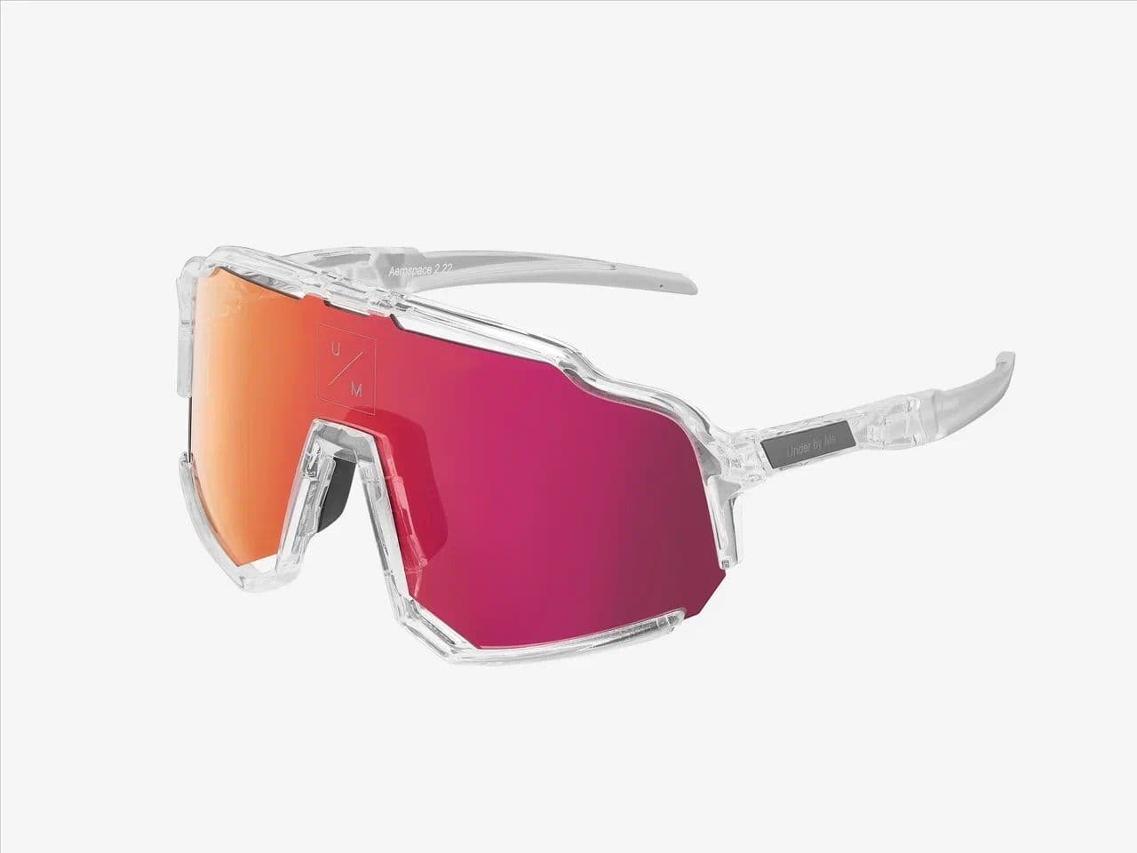 Солнцезащитные спортивные очки UNDER BY ME Aerospace transparent Red