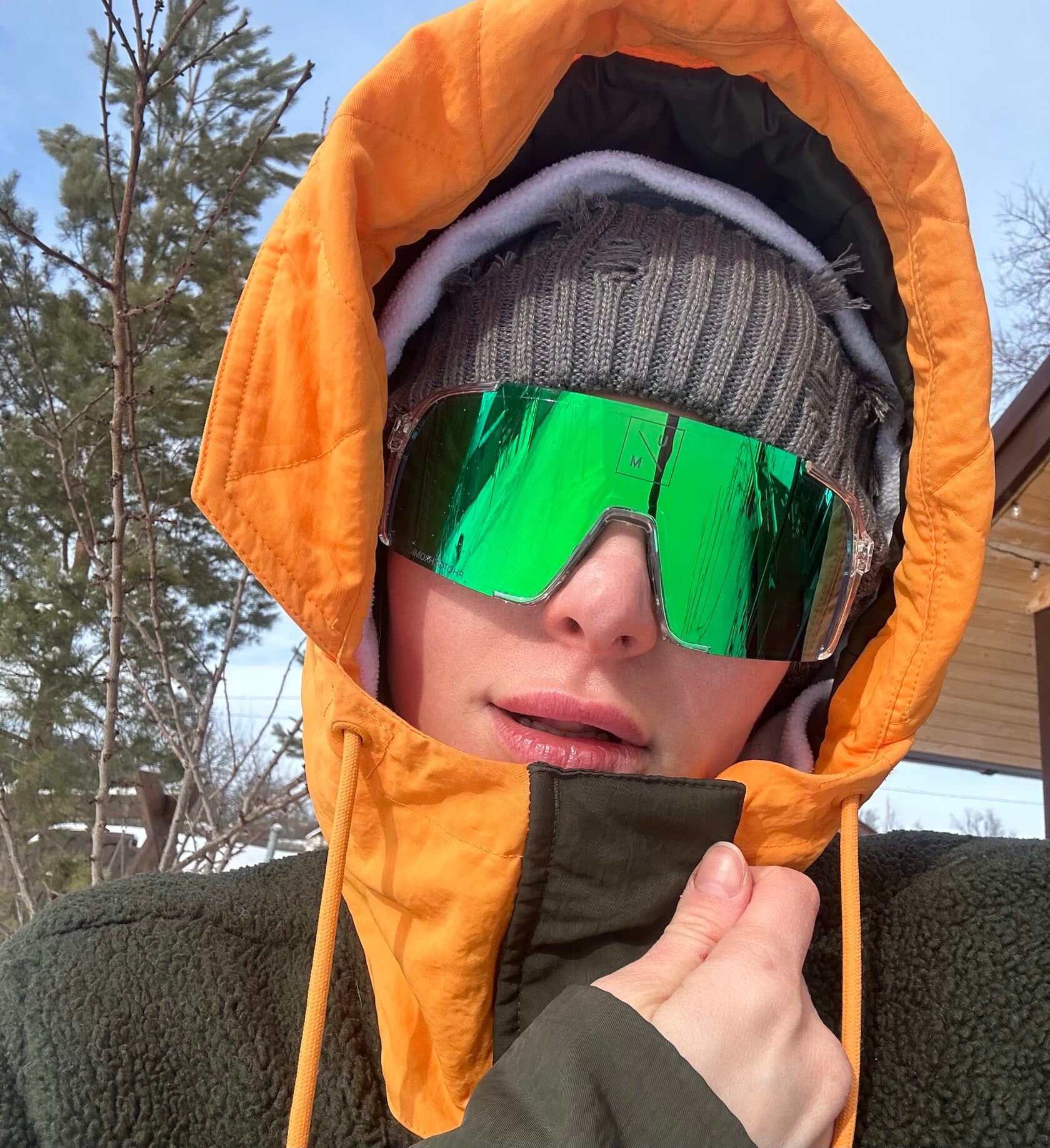 Солнцезащитные спортивные очки UNDER BY ME transparent photochromic Green 9