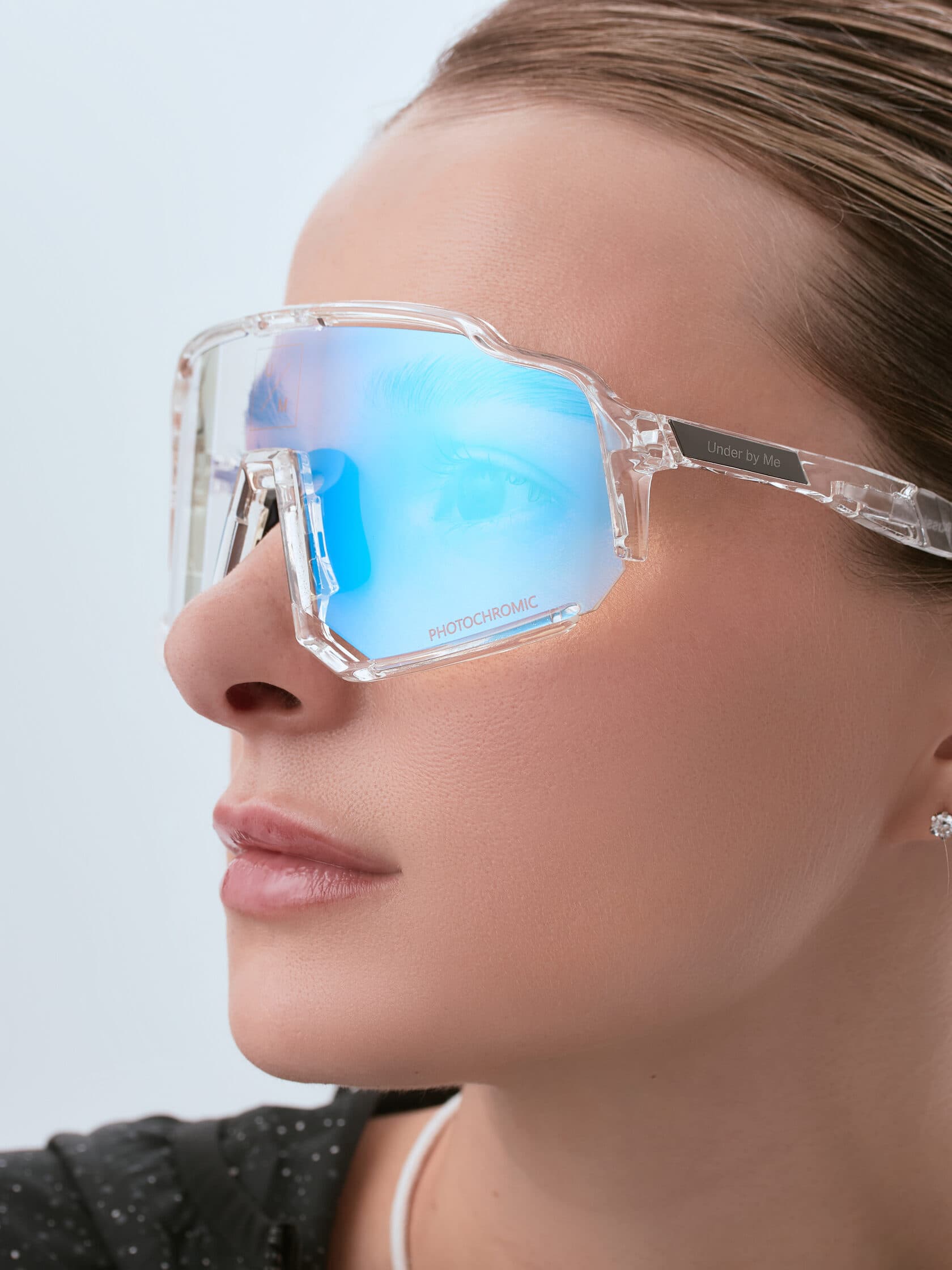 Солнцезащитные спортивные очки UNDER BY ME Aerospace transparent photochrom Blue 7