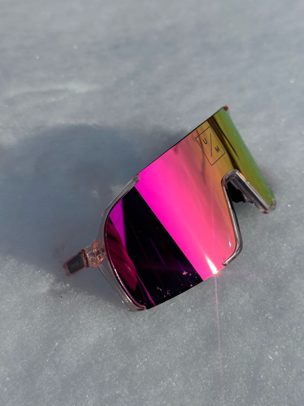 Солнцезащитные спортивные очки UNDER BY ME transparent photochromic double Pink 15