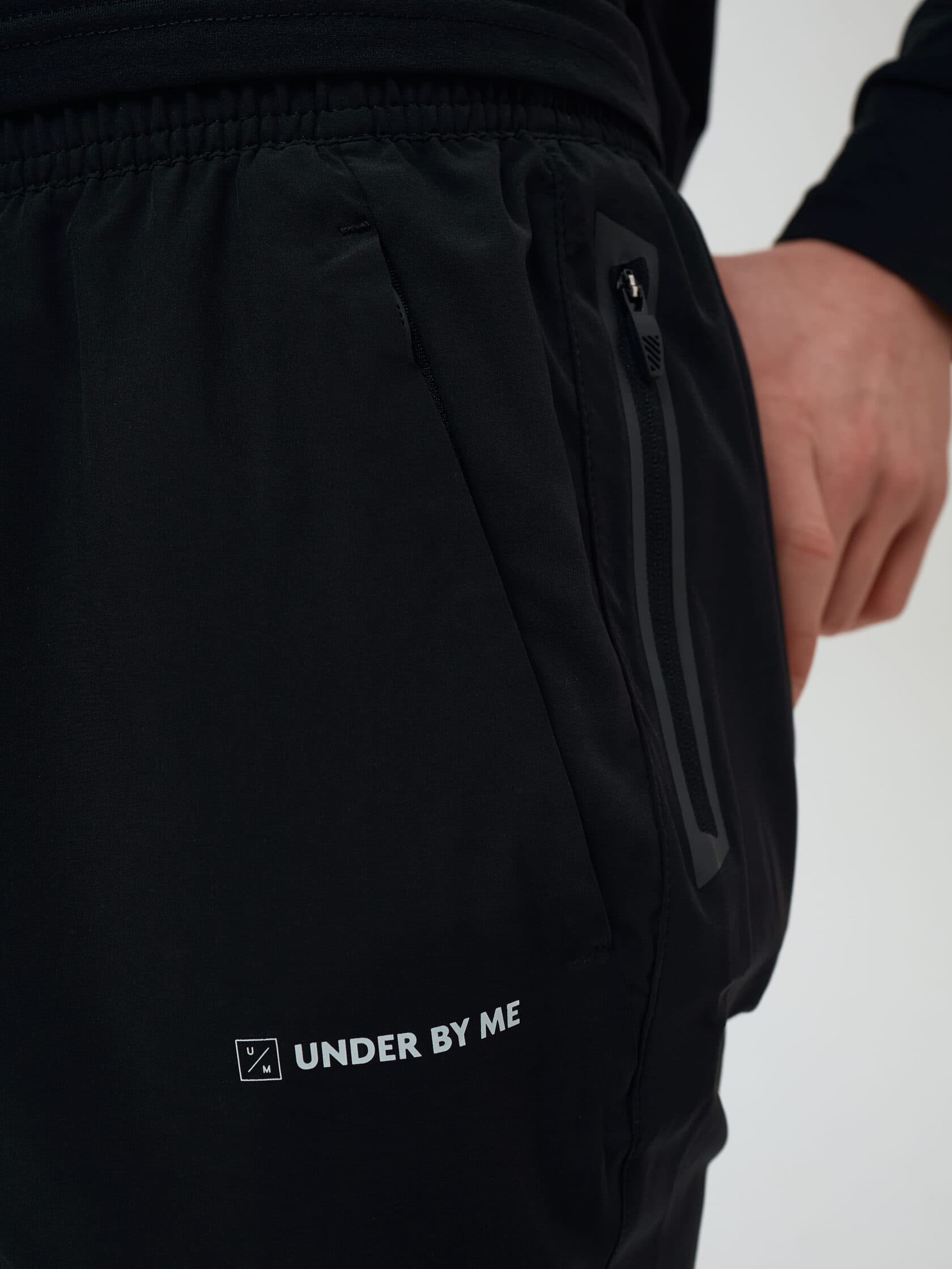 Штаны беговые UNDER BY ME Black мужские 16