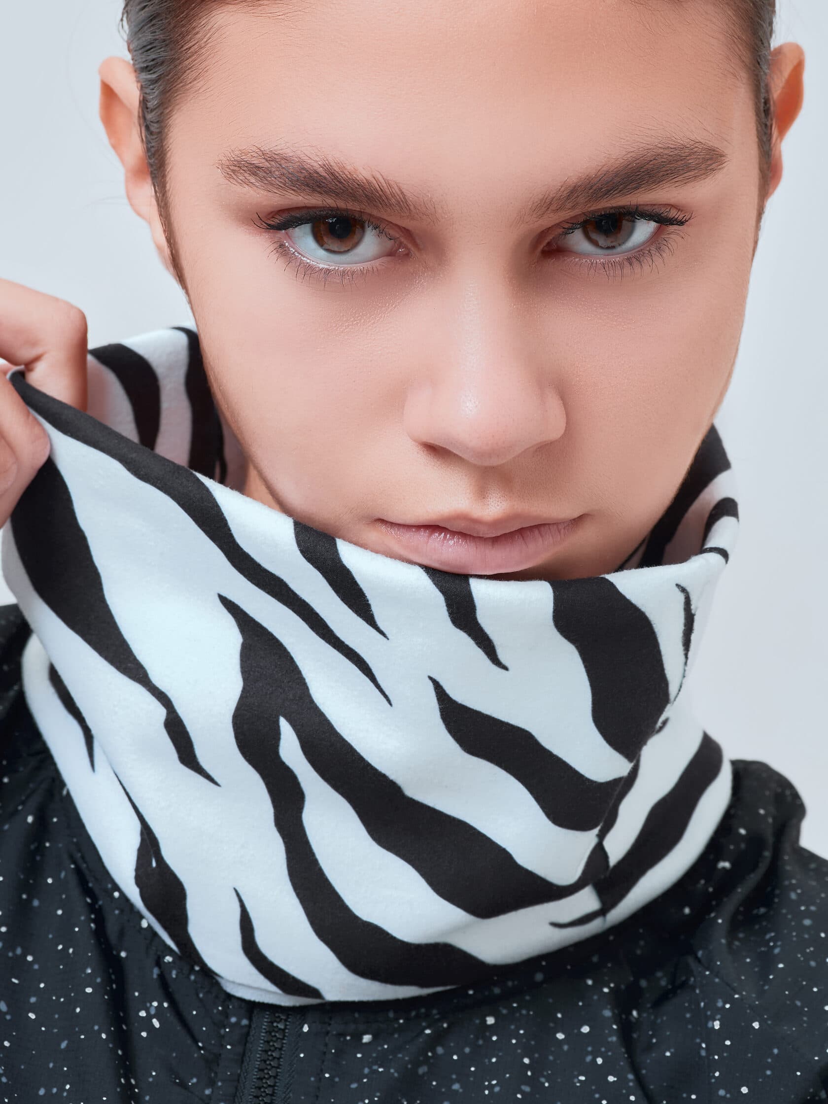 Бафф UNDER BY ME Zebra утеплённый 3