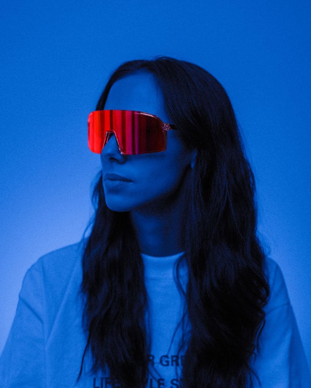 Солнцезащитные спортивные очки UNDER BY ME transparent Red 6