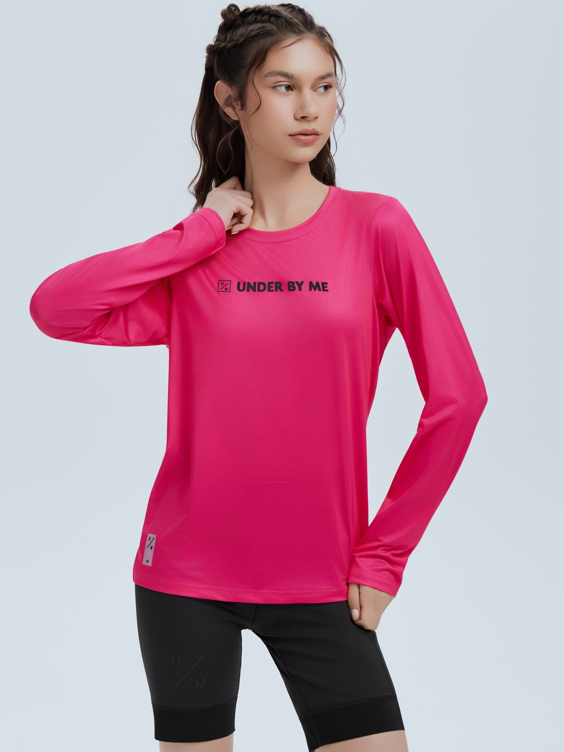 Лонгслив UNDER BY ME Neon Fuchsia унисекс 5