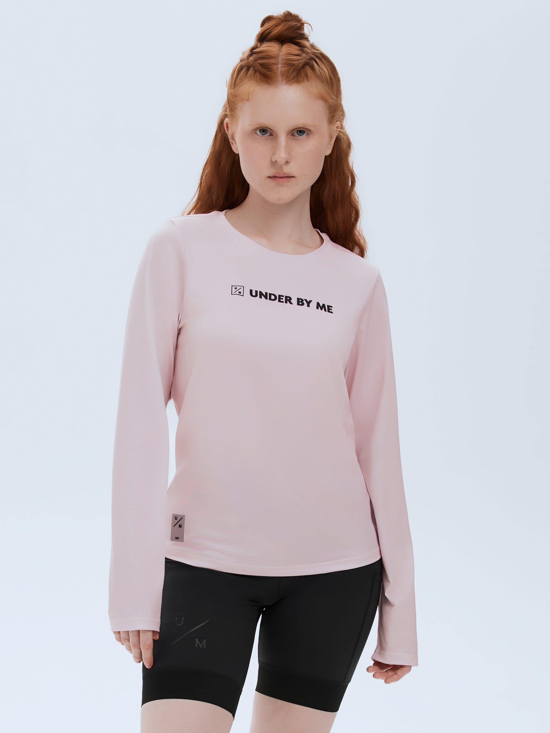 Лонгслив UNDER BY ME Dusty Pink Rose унисекс 17