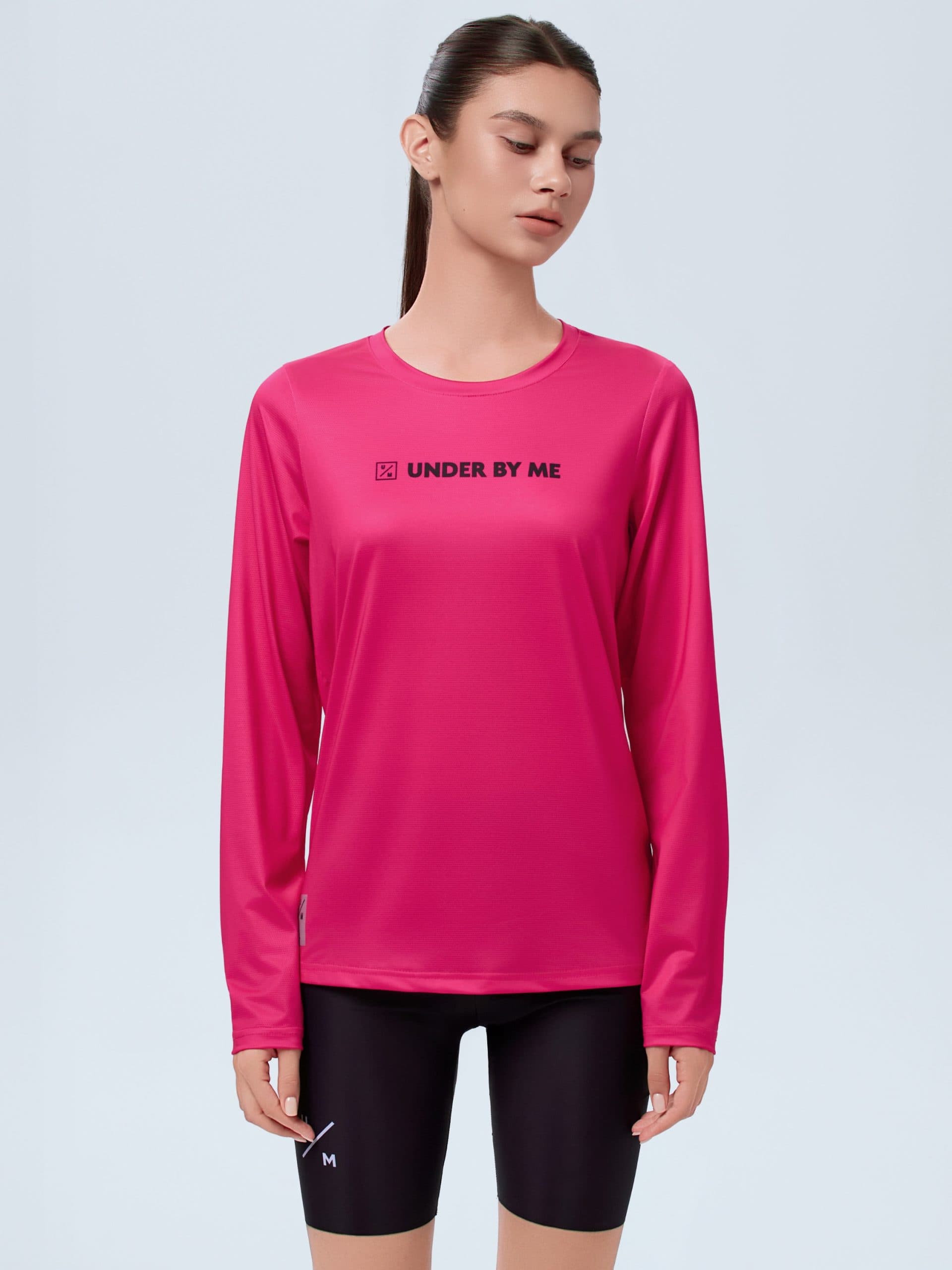 Лонгслив UNDER BY ME Neon Fuchsia унисекс 2