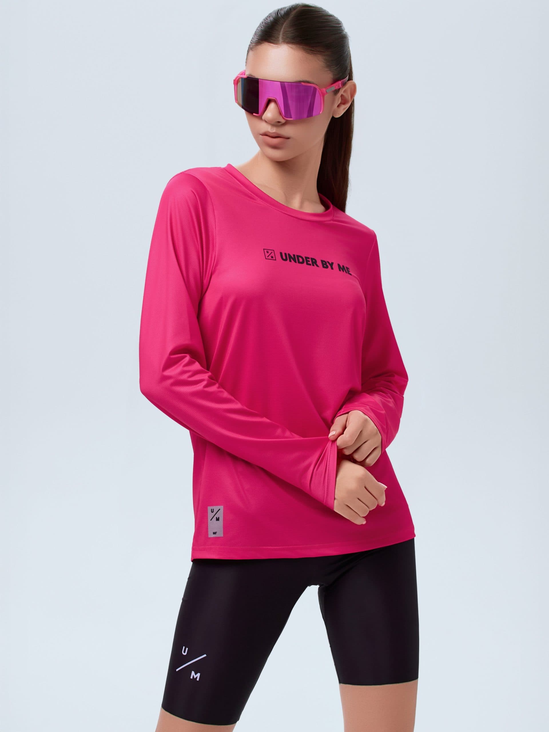 Лонгслив UNDER BY ME Neon Fuchsia унисекс 5