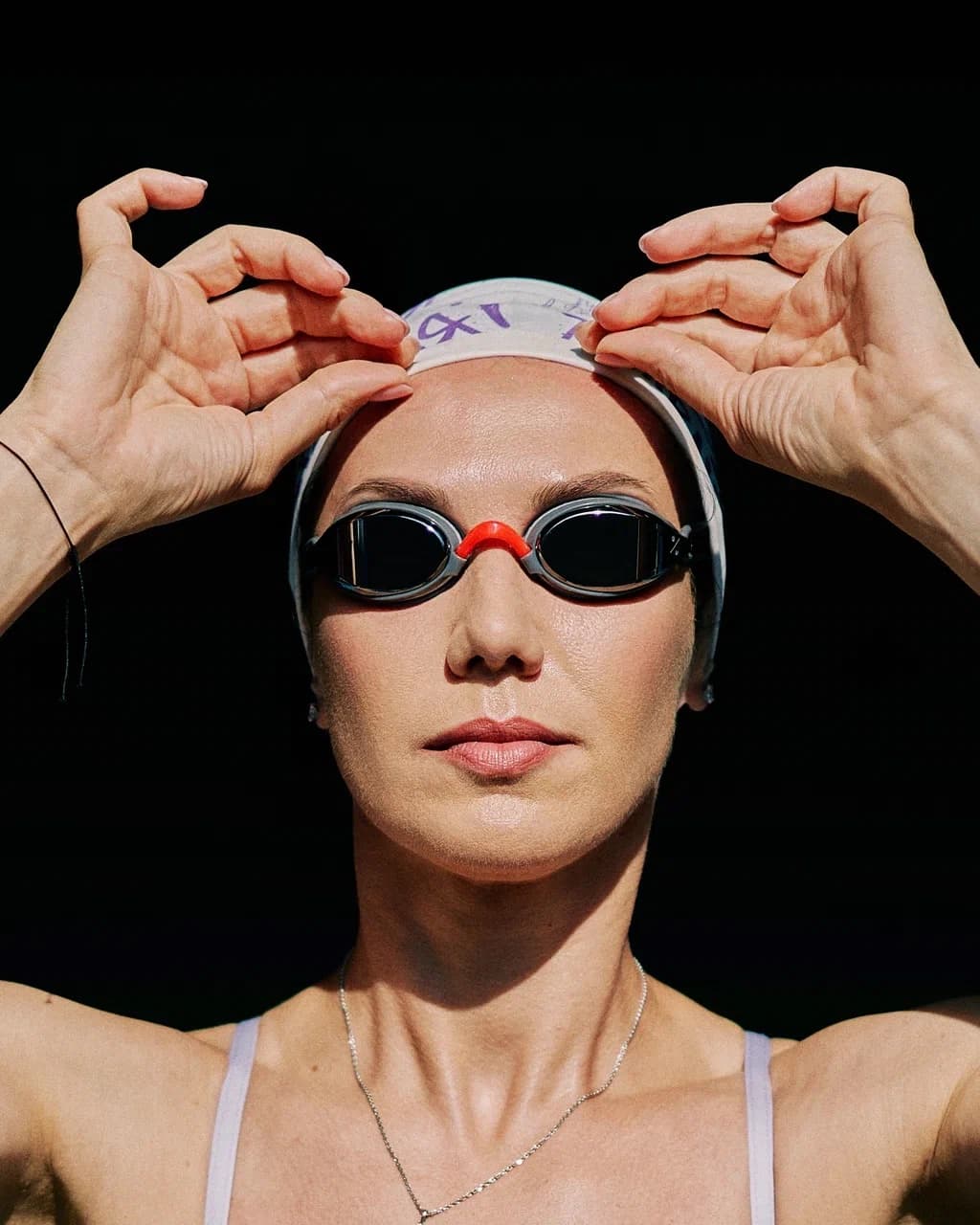 Шапочка для плавания UNDER BY ME The Goddess of swimming Purple 5