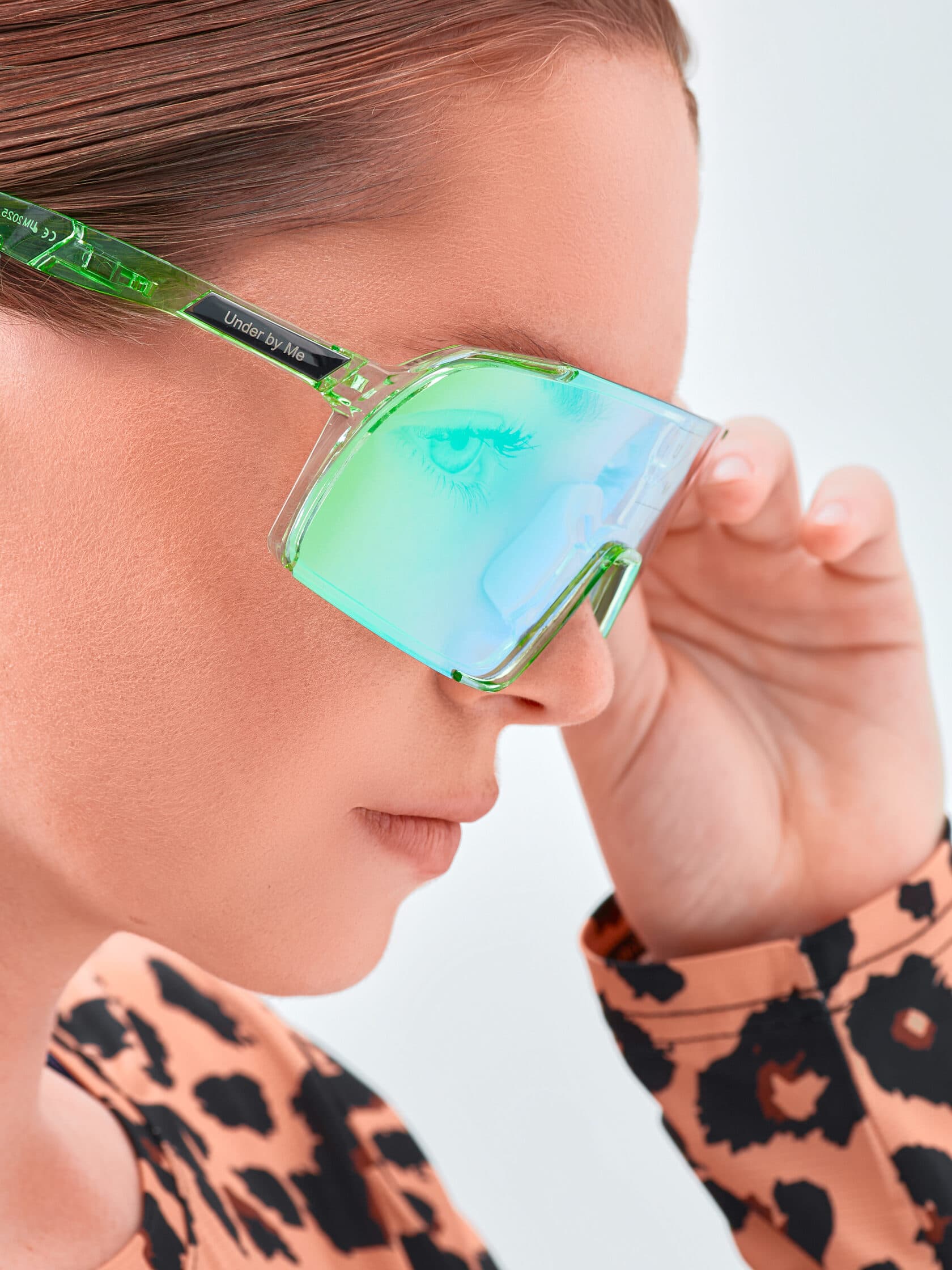 Солнцезащитные спортивные очки UNDER BY ME transparent photochromic double Green 10