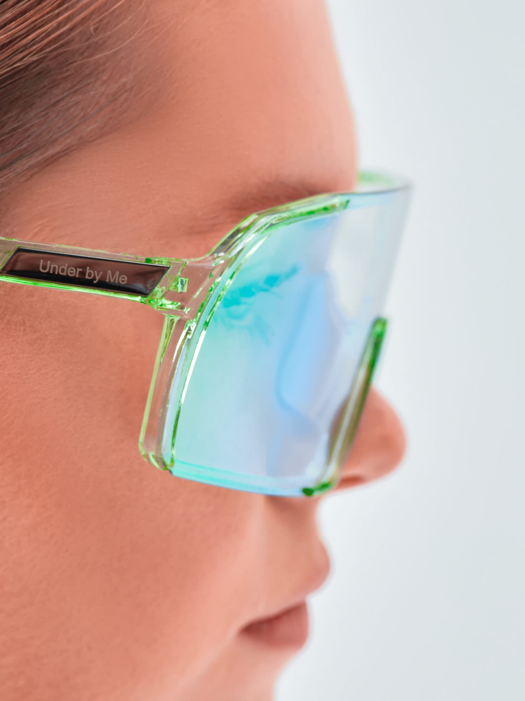 Солнцезащитные спортивные очки UNDER BY ME transparent photochromic double Green 9