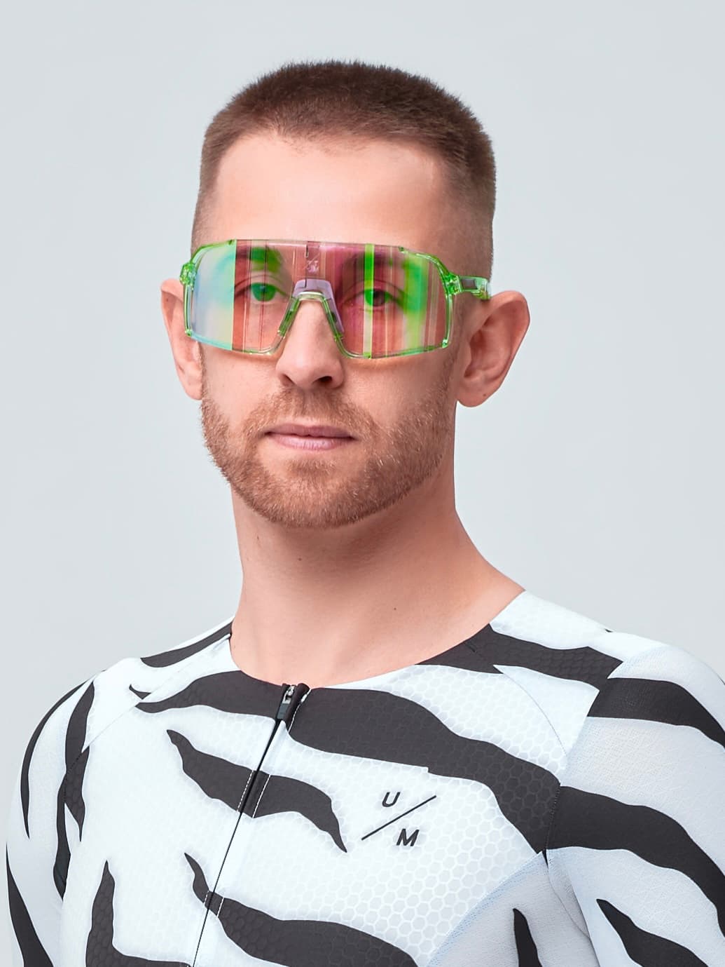 Солнцезащитные спортивные очки UNDER BY ME transparent photochromic double Green 11