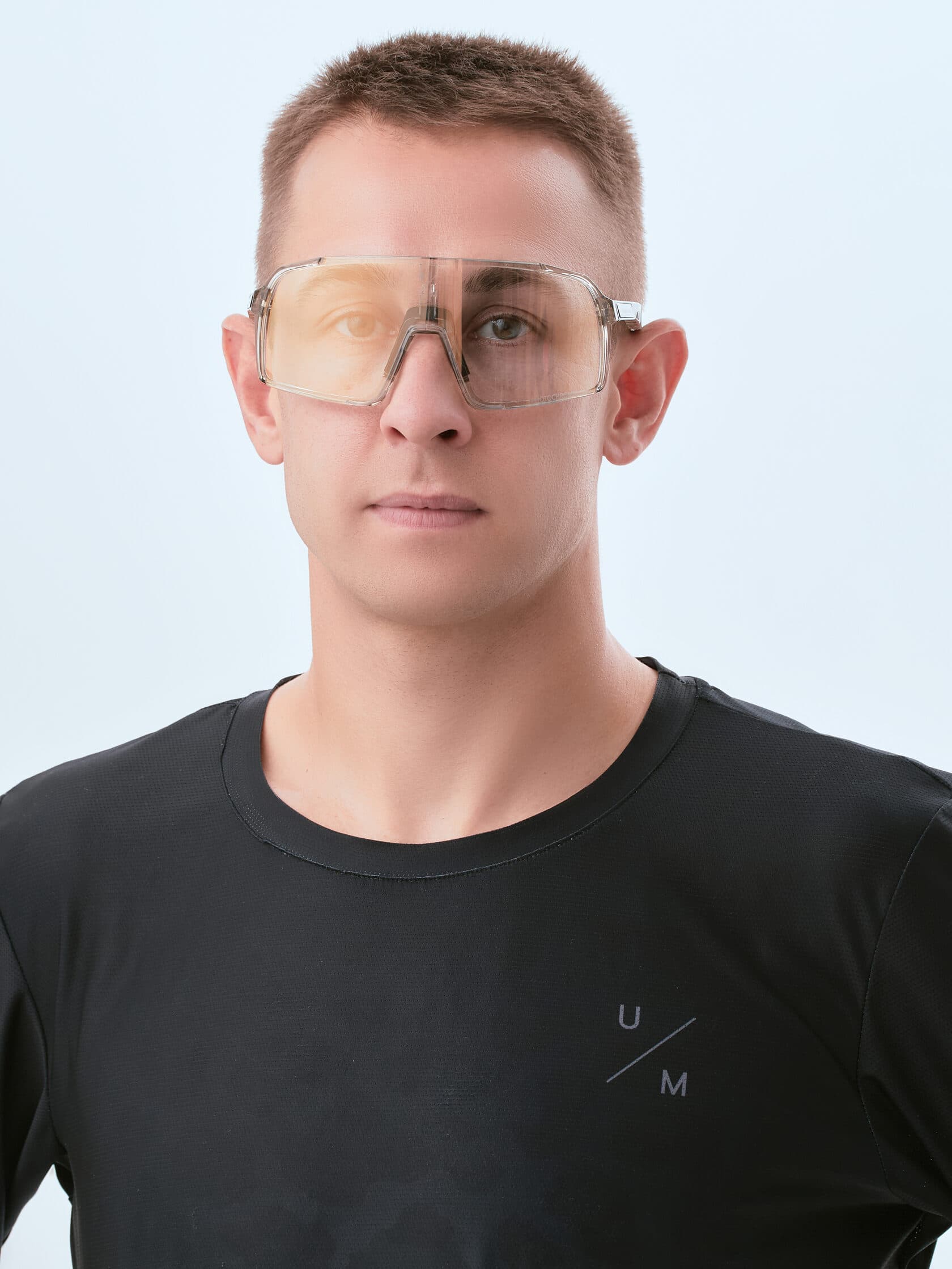 Солнцезащитные спортивные очки UNDER BY ME transparent grey photochromic Gold 13