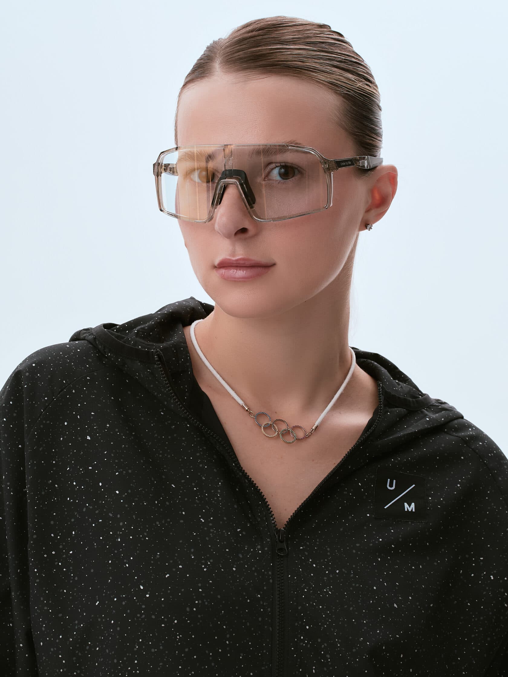 Солнцезащитные спортивные очки UNDER BY ME transparent grey photochromic Gold 12