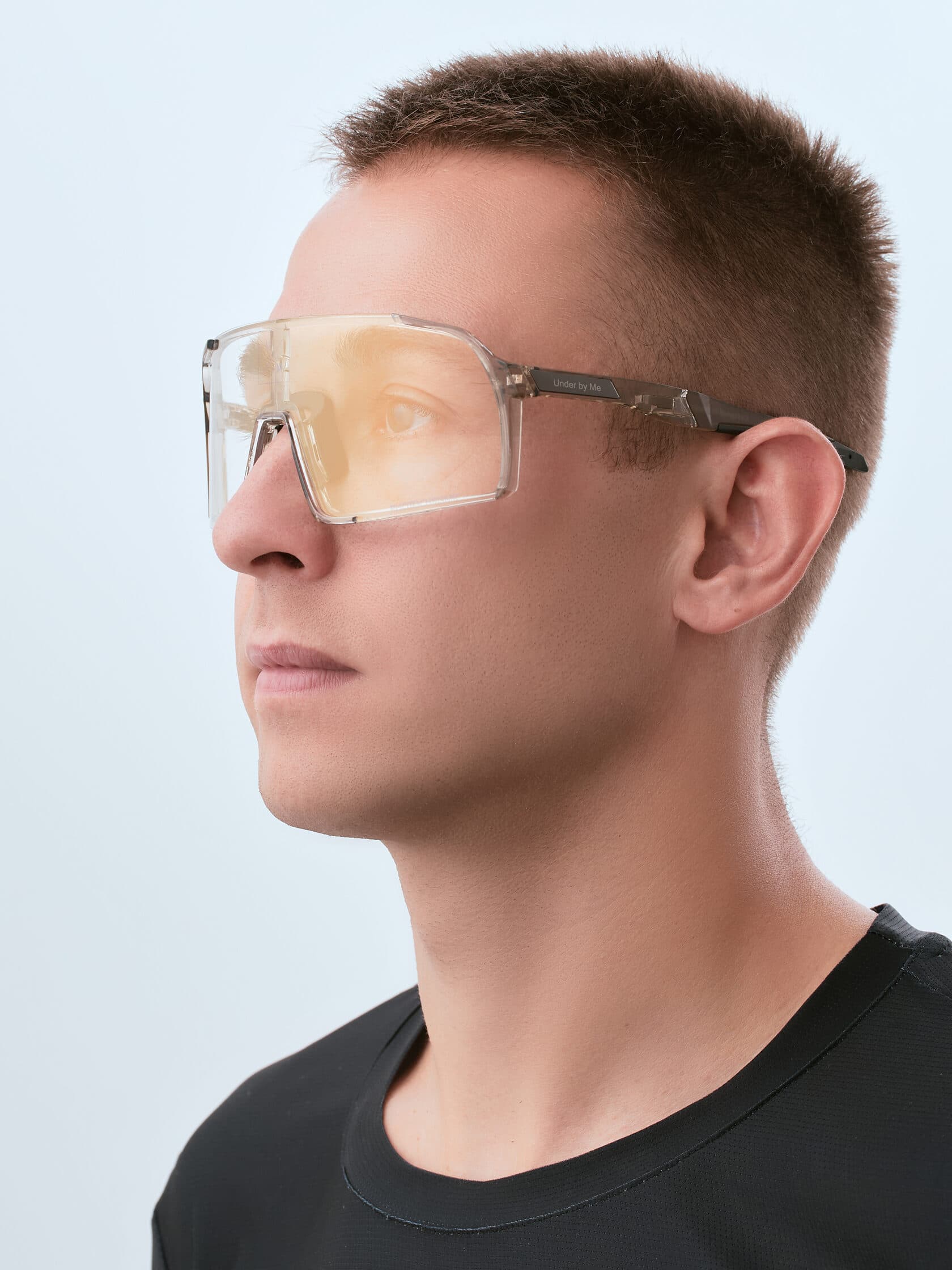 Солнцезащитные спортивные очки UNDER BY ME transparent grey photochromic Gold 11