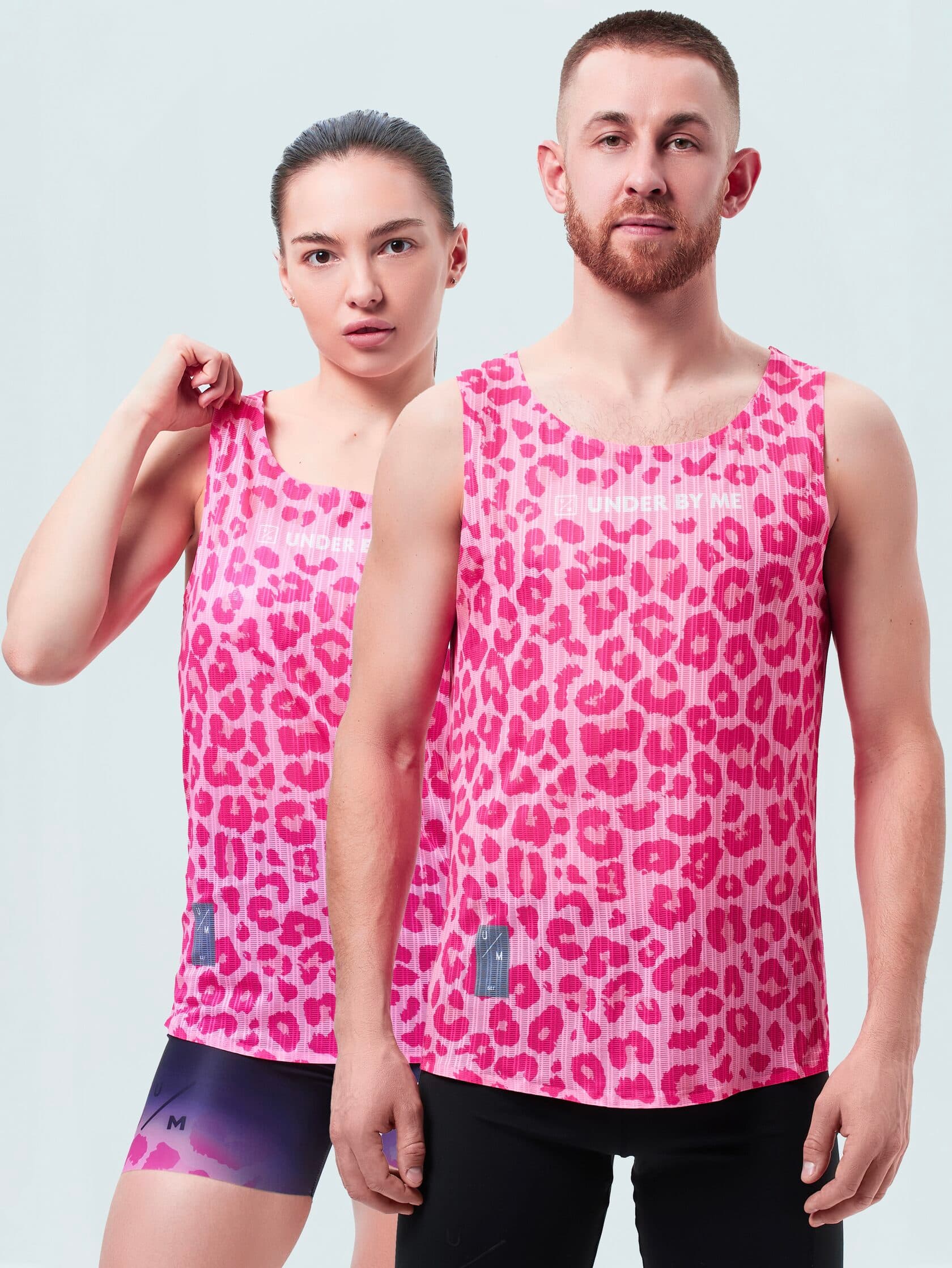 Майка UNDER BY ME Olympic Pink Leo унисекс (мужской XXS/женский XS)