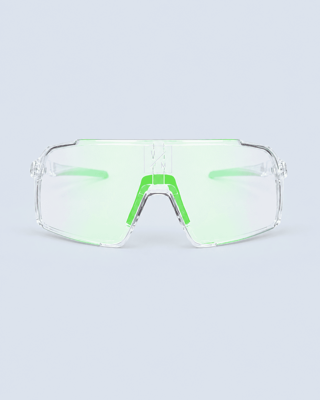 Солнцезащитные спортивные очки UNDER BY ME 2.0 transparent photochromic Green