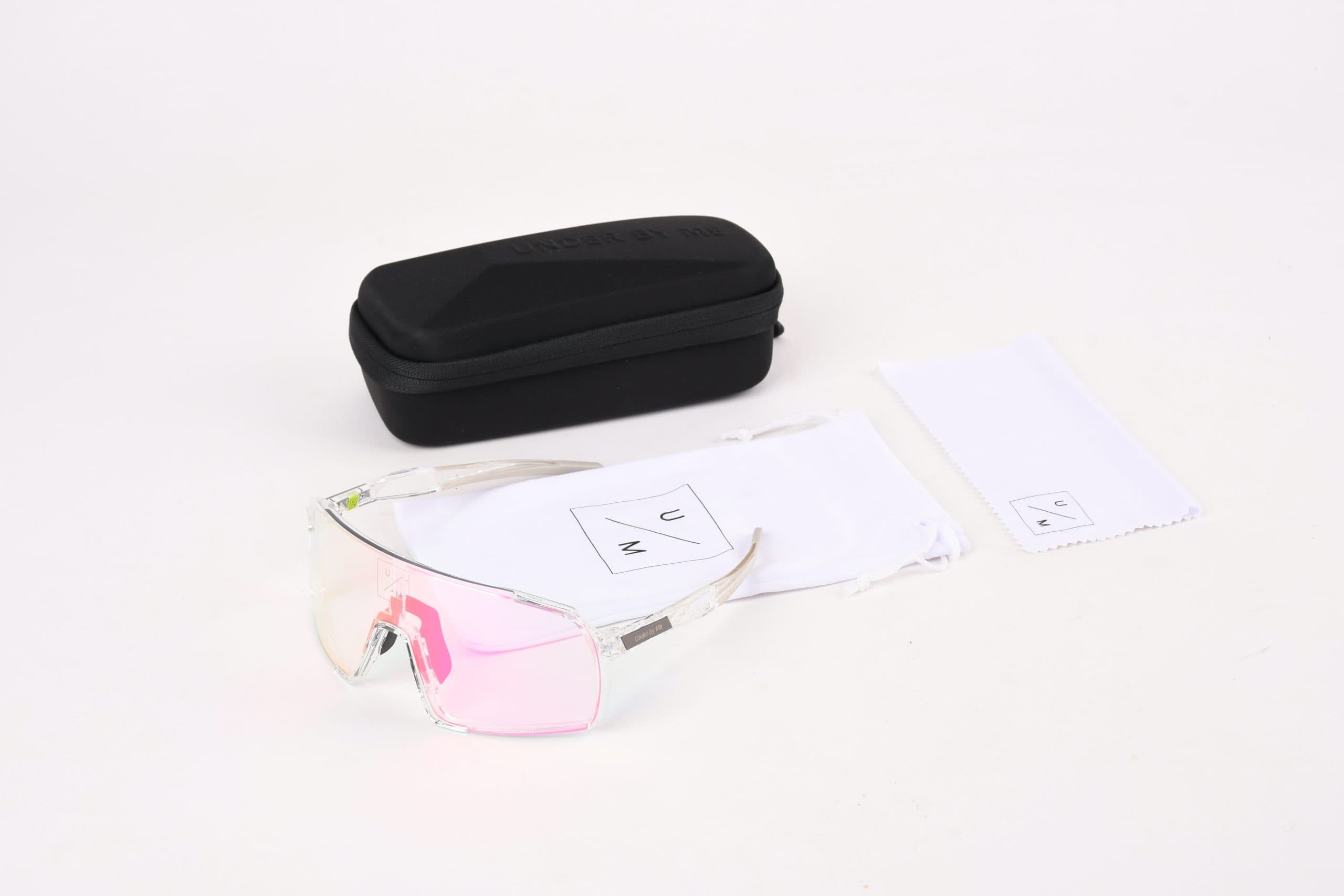 Солнцезащитные спортивные очки UNDER BY ME 2.0 transparent photochromic Pink 7